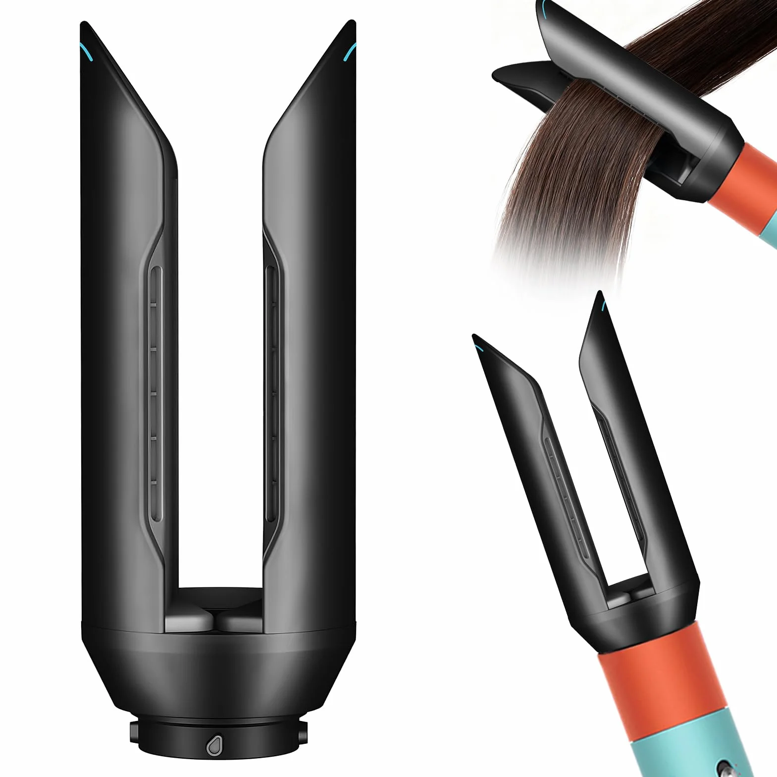 Nakładka do wygładzania włosów do Dyson Airwrap HS01 HS05 HS08, szczotka do suszenia włosów, akcesoria salonowe (czarny)