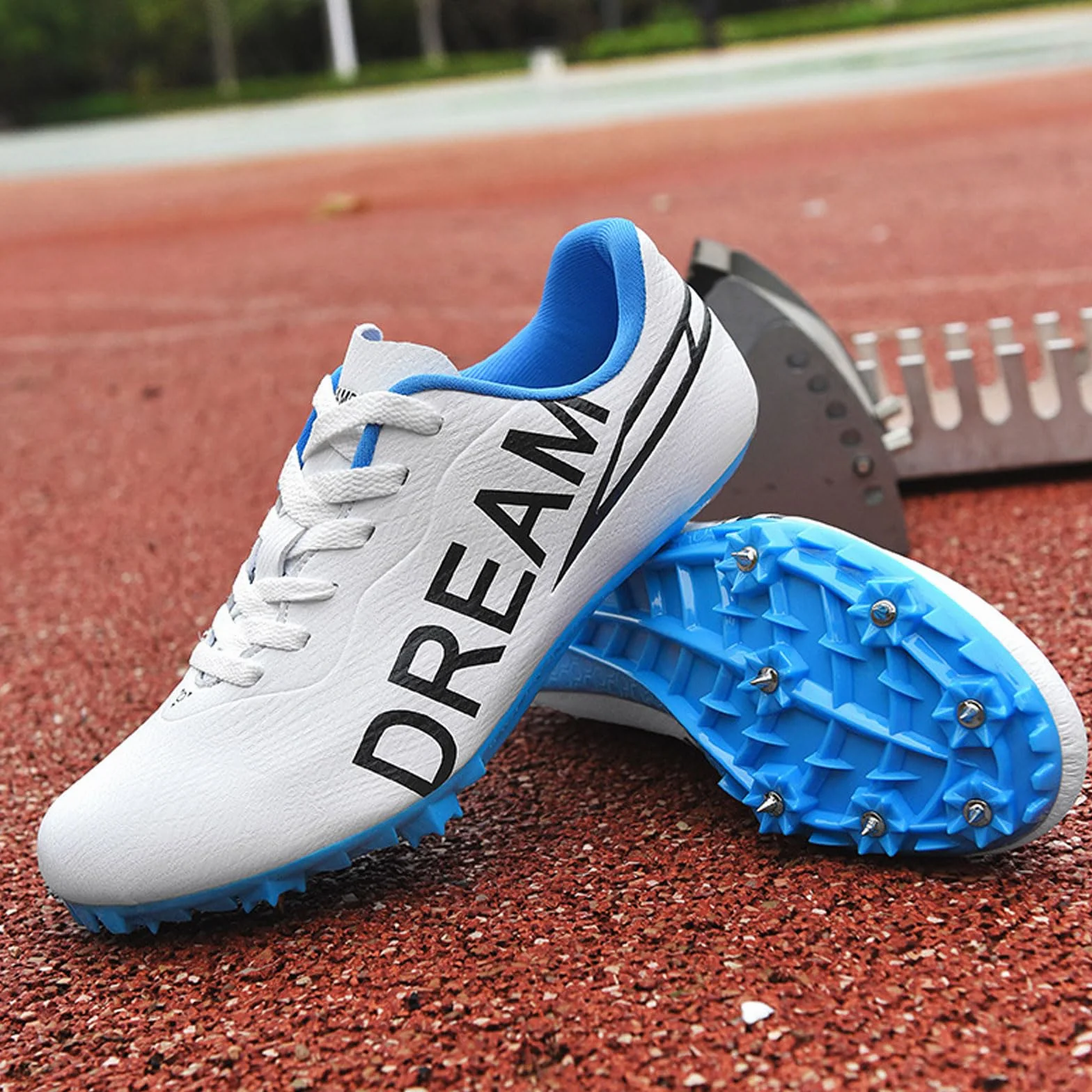 Buty męskie damskie sportowe kolce, buty do paznokci o średniej odległości, buty męskie na średnim dystansie, buty kolce męskie, zapewniają przyczepność i przyczepność, wygodne, do zawodów,
