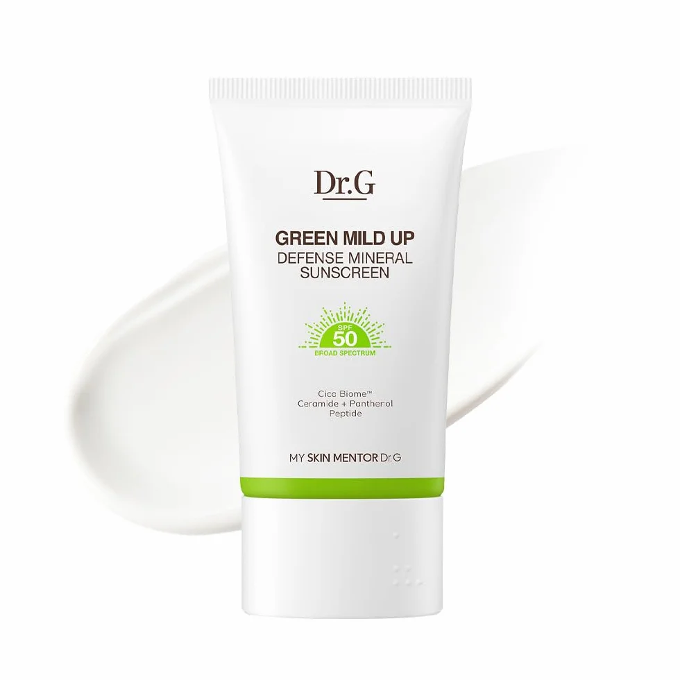 Dr.G Green Mild Up Sun (50 ml 19 ml) SPF50+ PA+++ krem przeciwsłoneczny ochrona UVB
