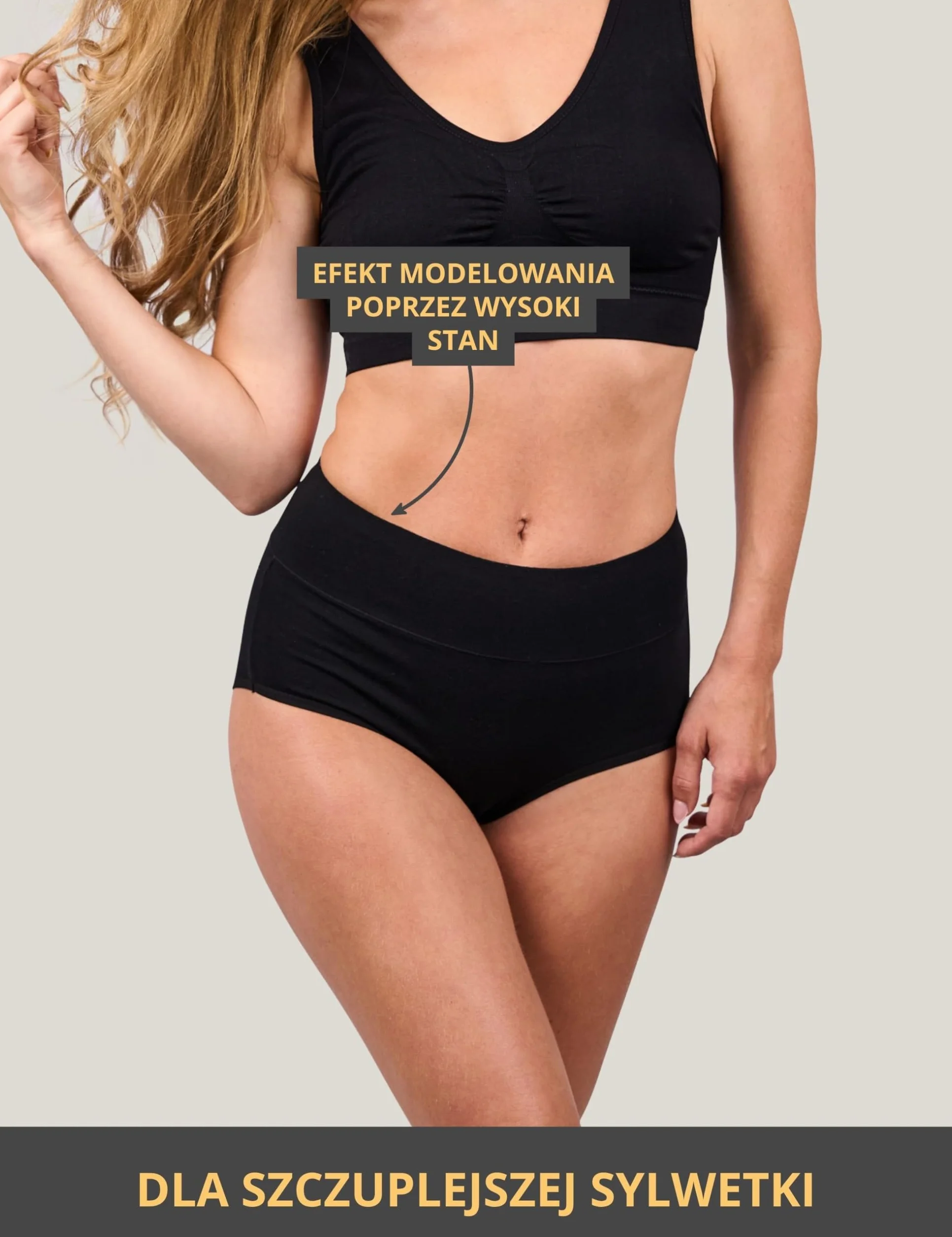 Basic Treasure Zestaw 4 par majtek wyszczuplających brzuch, majtki z wysokim stanem, bielizna modelująca figurę, spodnie gorsetowe