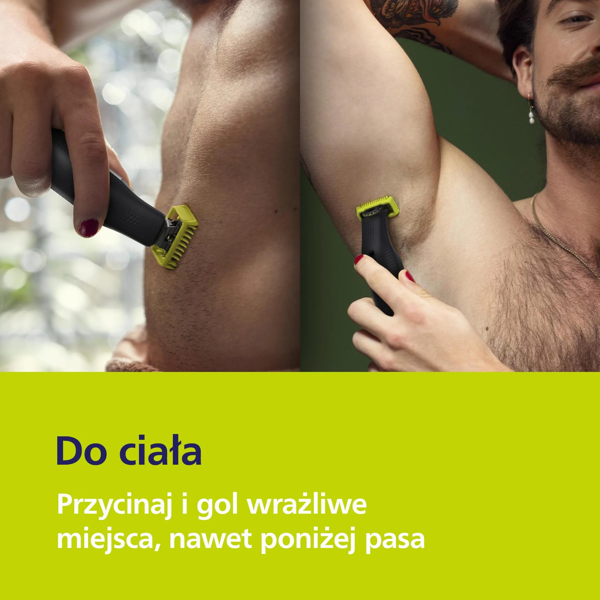 Philips OneBlade Pro 360 QP6652/30 Elektryczny trymer do twarzy i ciała, golarka i groomer, 2x 360 ostrzy, zestaw do ciała