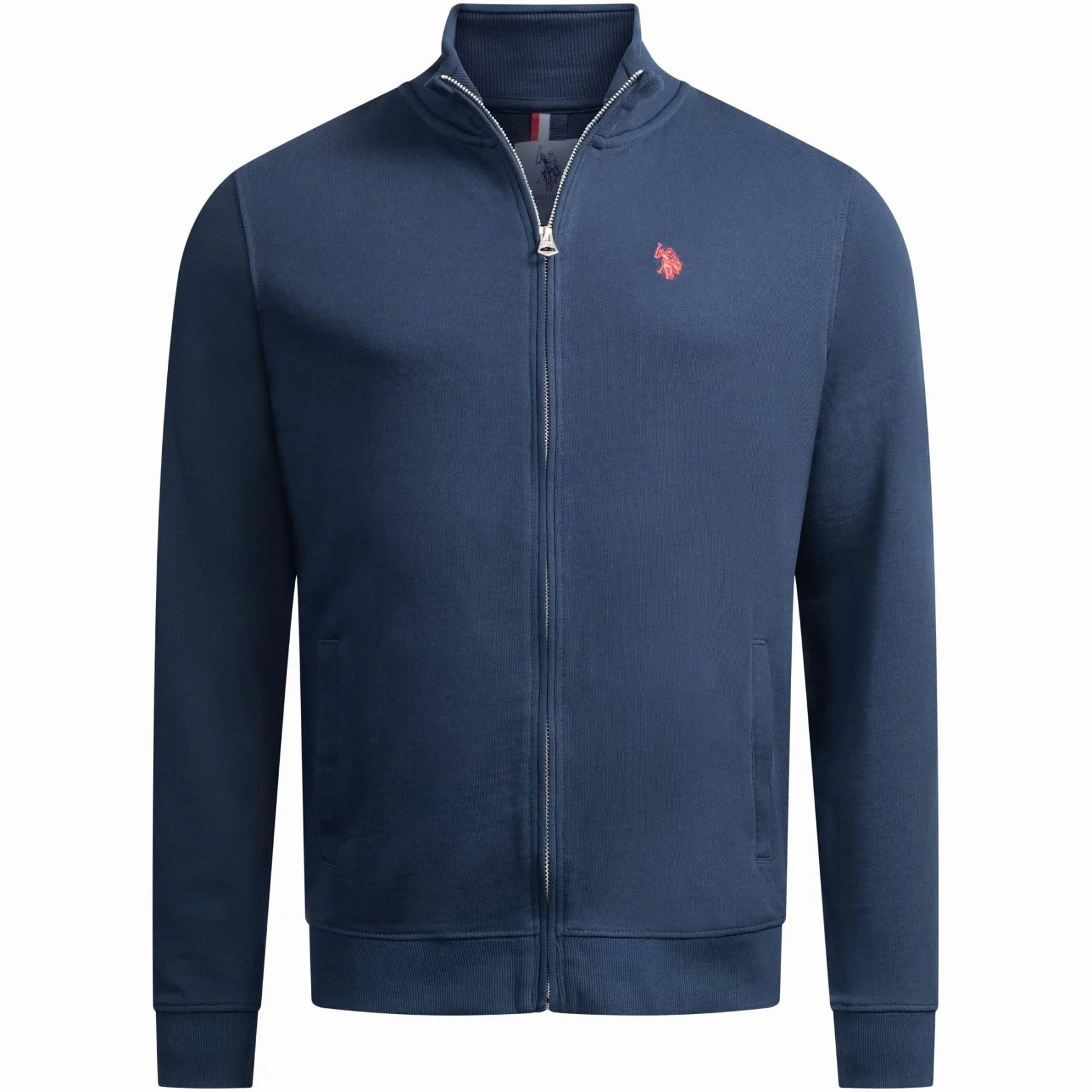 U.S. POLO ASSN. Męska bluza (S-XXL) z bawełny, ze stójką, z długim rękawem P020