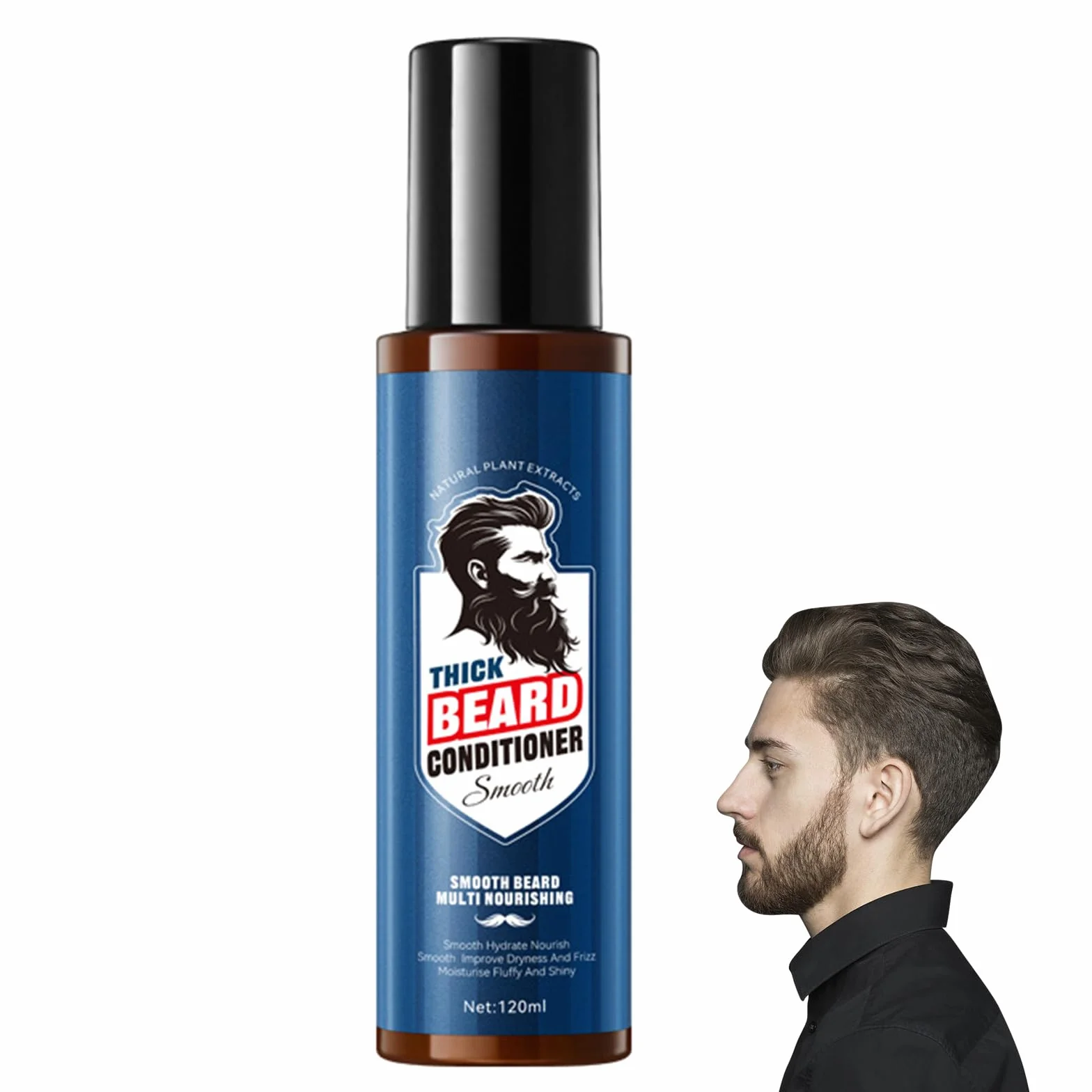 Beard odżywka do brody z olejkiem arganowym, naturalna odżywka do brody, do miękkiej, zadbanej brody, pielęgnuje suche włosy, wegańska, wzmacnia brodę i redukuje rozdwajanie końcówek