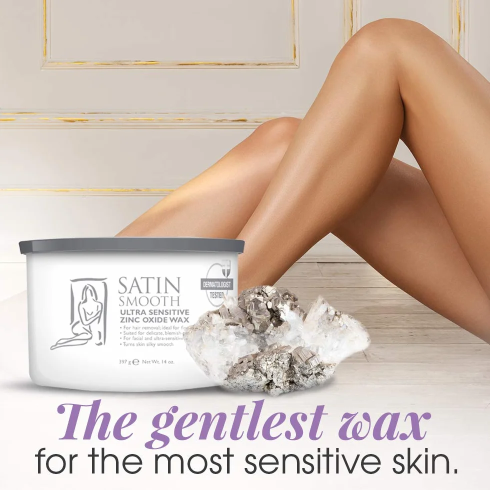 Satin Smooth Ultra Sensitive Cynk Oxide Wax Krem do depilacji - 400 ml