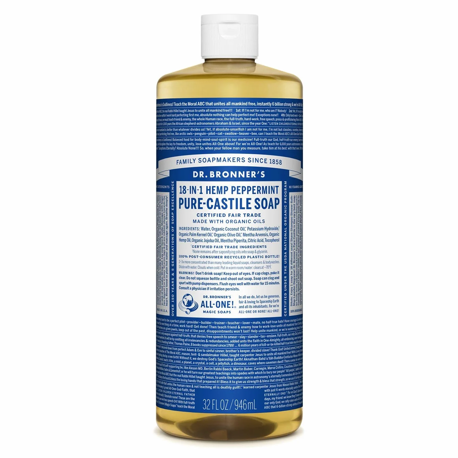 Dr. Broner's Mydło w płynie - 946 ml