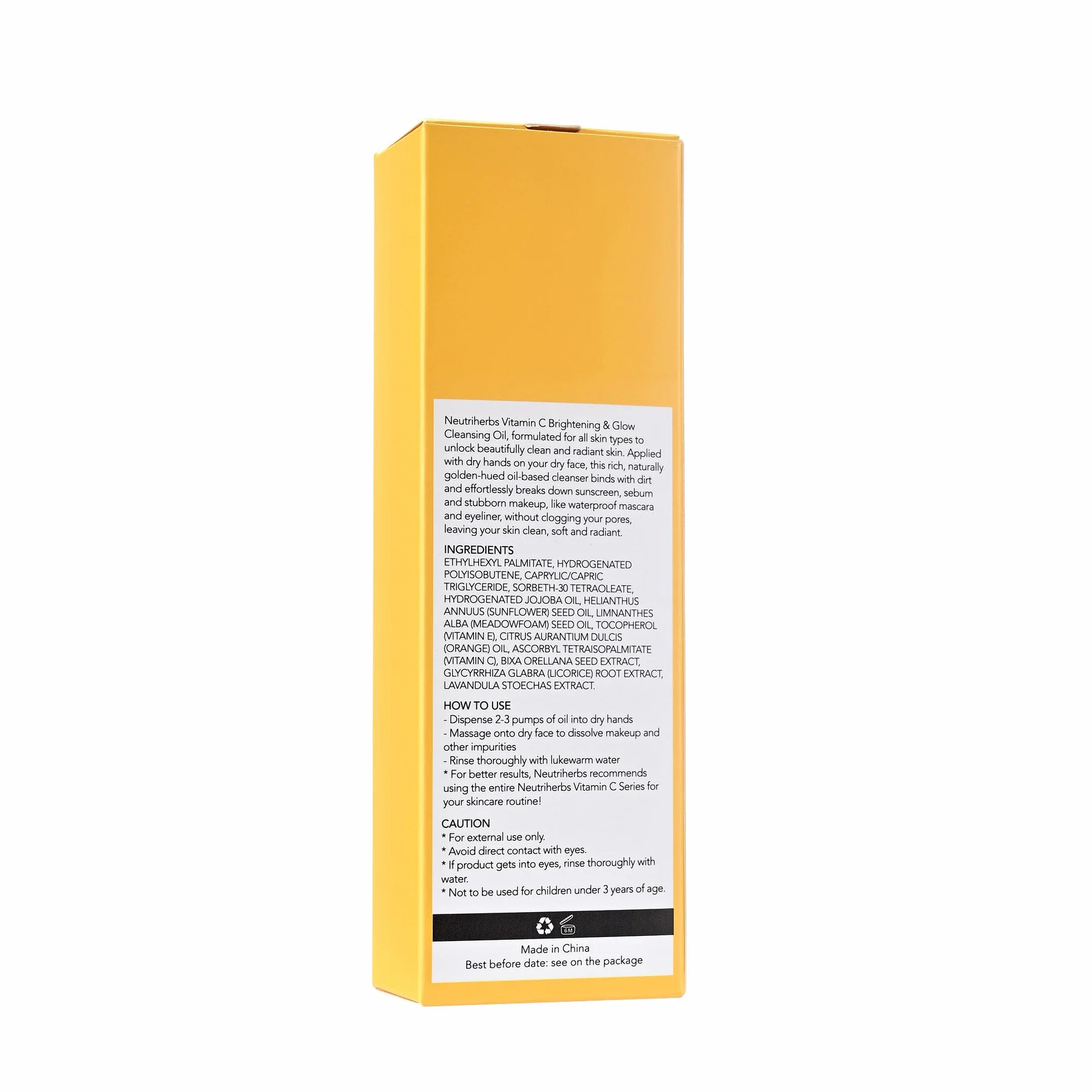 Neutriherbs Olejek do demakijażu, olejek do usuwania wodoodpornego makijażu, ochrony przeciwsłonecznej, makijażu oczu i ust – All Skin Type - 3.71 Fl.Oz