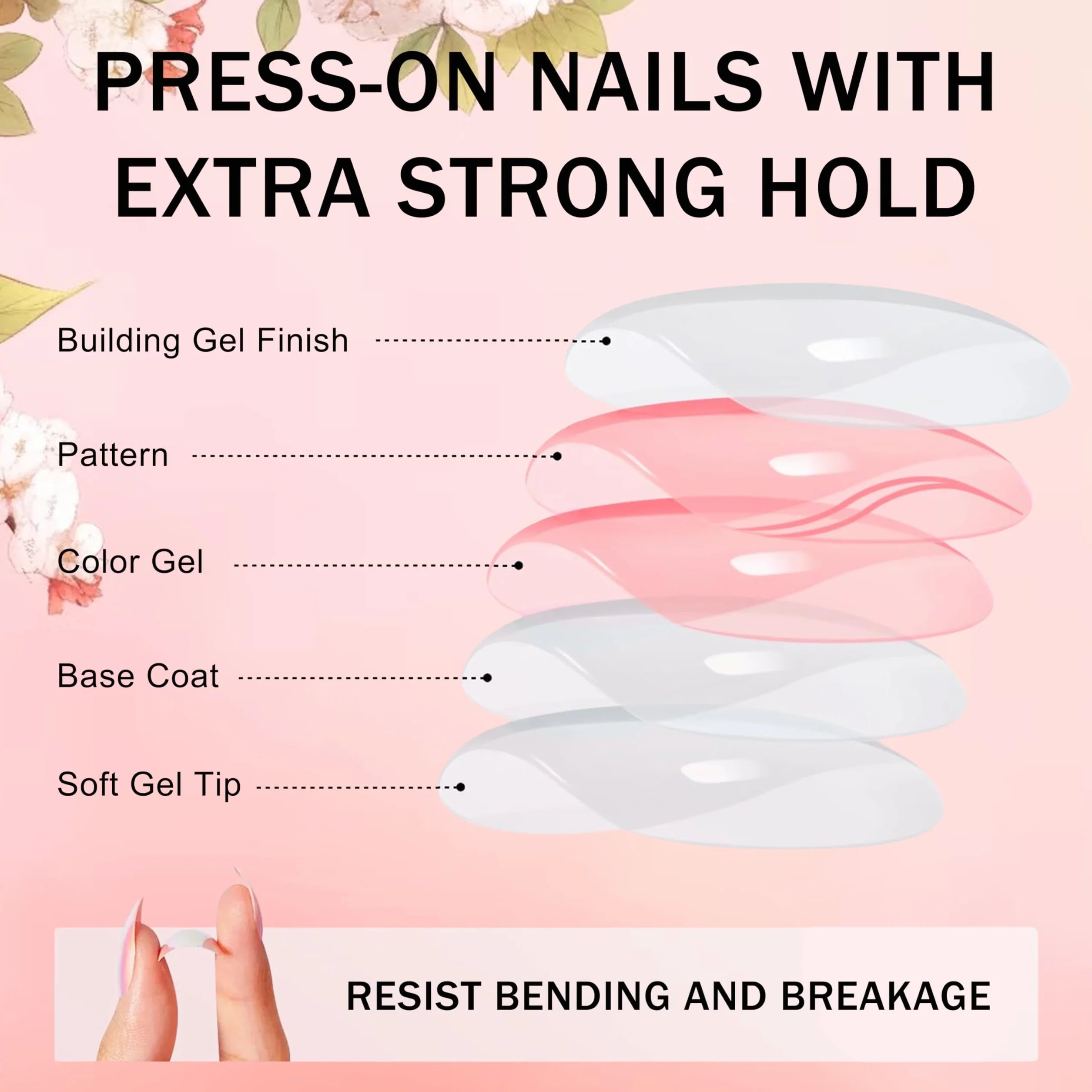 240 sztuk sztucznych paznokci do naklejenia, migdałowe, francuskie, krótkie, sztuczne paznokcie, zestaw z 2 pisakami do paznokci – Full Cover Fake Nail Gel naturalny i przyjemny do paznokci (Almond