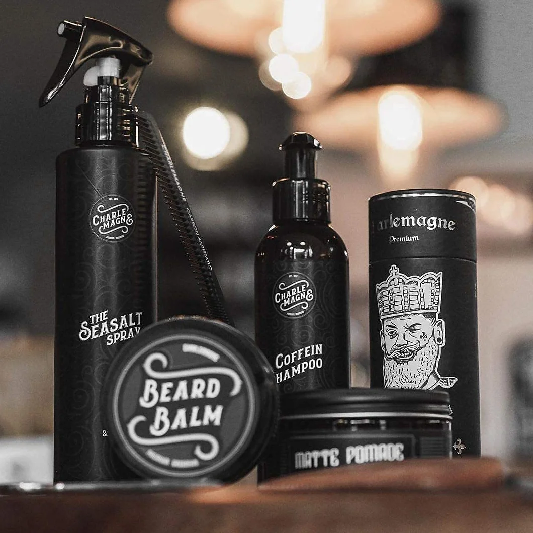 Pomada na bazie wody Charlemagne - idealny mocny uchwyt Pomada fryzjerska - Pielęgnacja włosów dla mężczyzn - 100 ml – Barbershop Hair Wax – pomada do włosów mocna - wosk do włosów dla mężczyzn