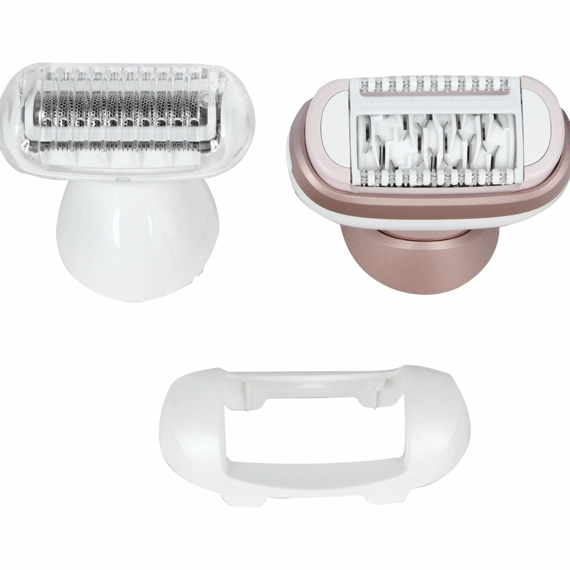 Braun Silk-épil 9 Flex depilator damski/depilator do długotrwałego usuwania włosów, mini golarka, nasadki do peelingu, 9-306 3D, biały/różowy tytan