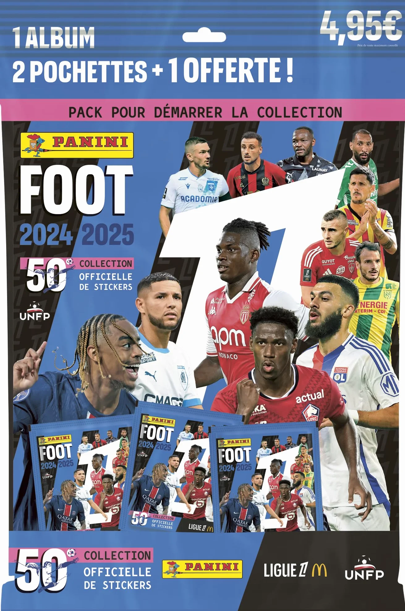 Panini Foot 2024-2025 Album Ligue 1 McDonald's + 2 kieszenie + 1 gratis, 004842SPFGD
