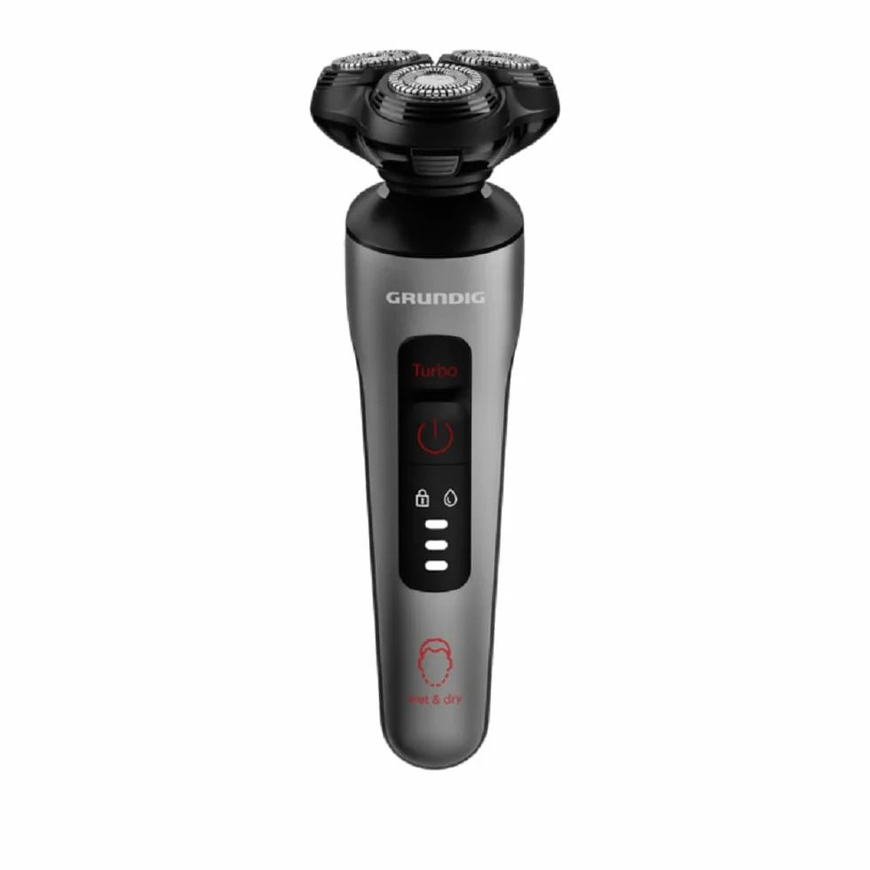 Grundig ProClub MS 8130 golarka męska, czujnik BeardCare, tworzywo sztuczne obudowy zewnętrznej z 61% tworzywa sztucznego pochodzącego z recyklingu, technologia Titanium Blades, na mokro i sucho,