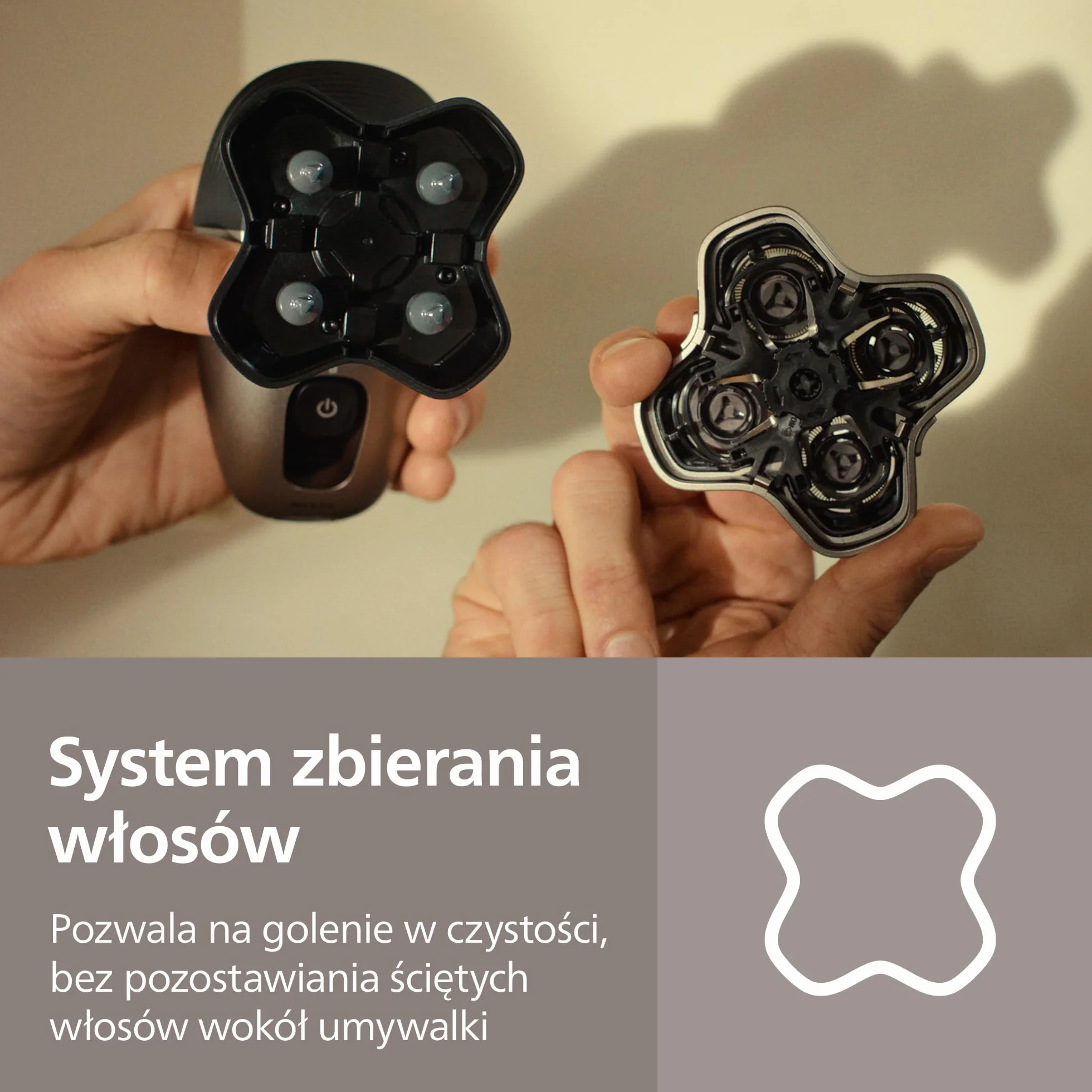Philips Head Shaver Pro Seria 7000 – Golarka do głowy dla mężczyzn i kobiet, z elastyczną głowicą 360° i ostrzami ComfortCut zapewniającymi dokładne golenie, delikatna dla skóry, model HS7980/15