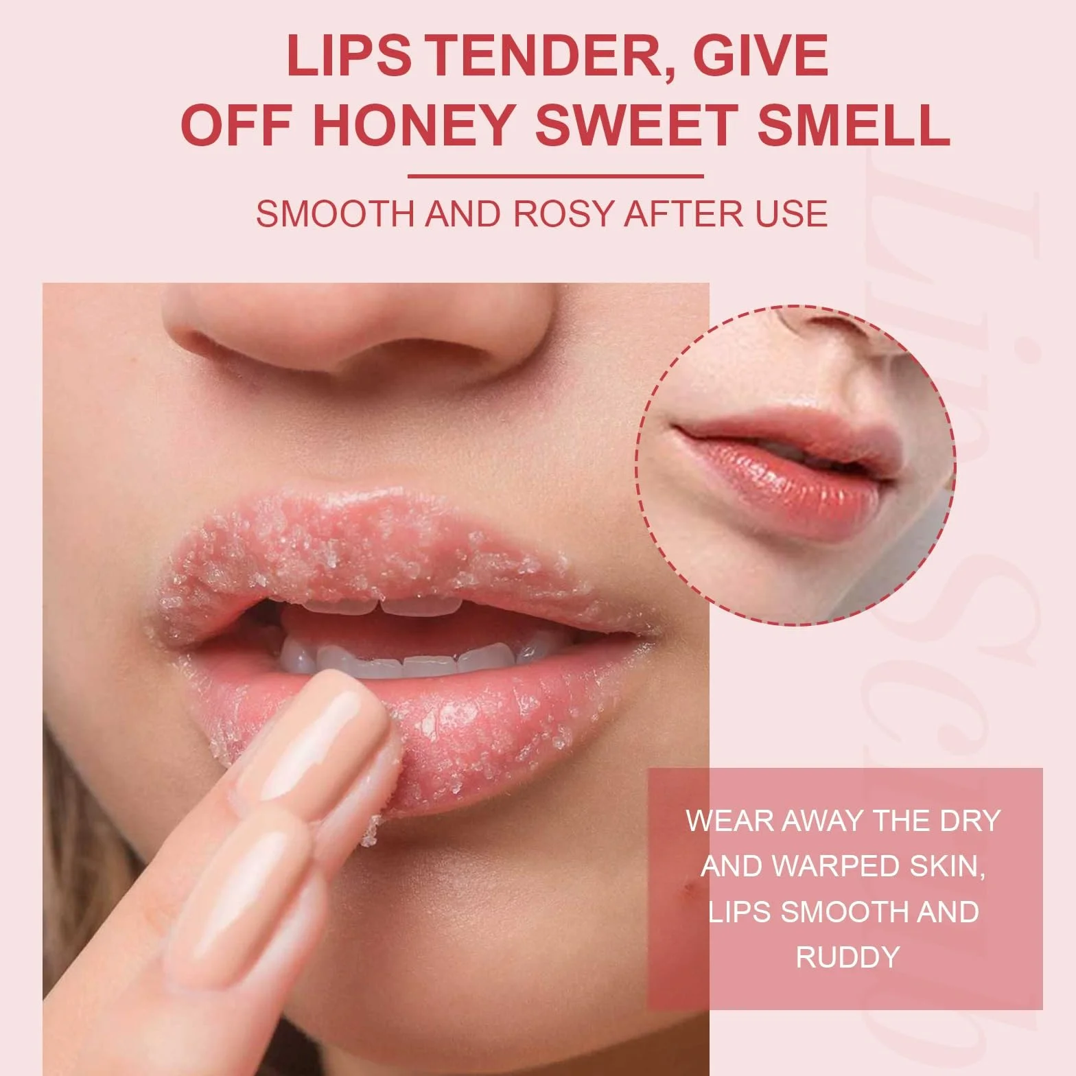 Truskawkowy balsam do ust, nawilżająca maska do ust, nieprzywierająca, odżywcza pielęgnacja ust, aby rozjaśnić zmarszczki ust, odpowiedni dla każdego lipmask1-3