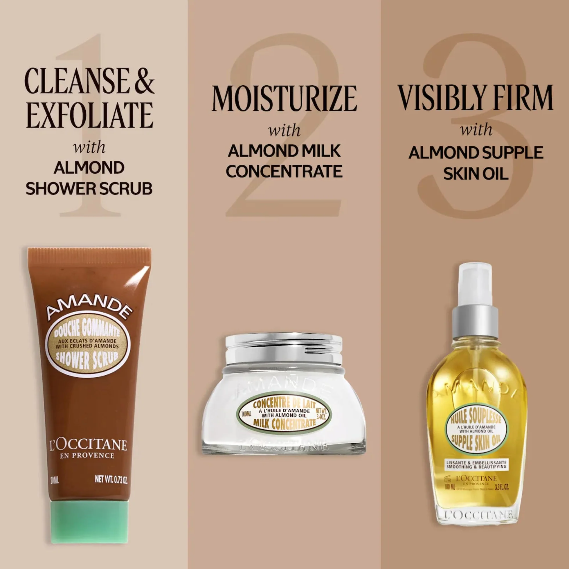 L'OCCITANE Peeling pod prysznic migdałowy 200 ml, 207 ml