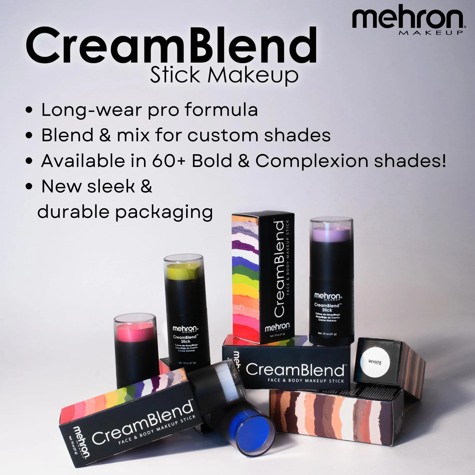 Mehron Creamblend Stick - Jasnoszary