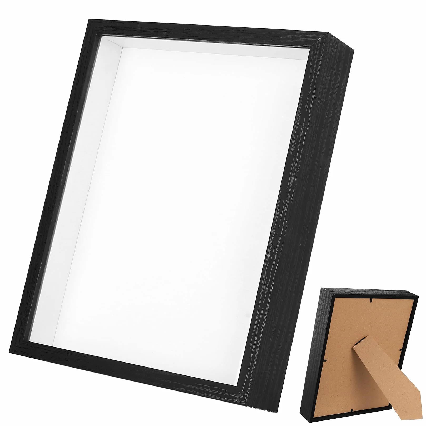 Ramki 3D do rękodzieła, głębokie ramki 3D, 20 x 25 cm, pusta drewniana ramka na zdjęcia na pamiątkę, ukończenie szkoły, rocznicę, ślub