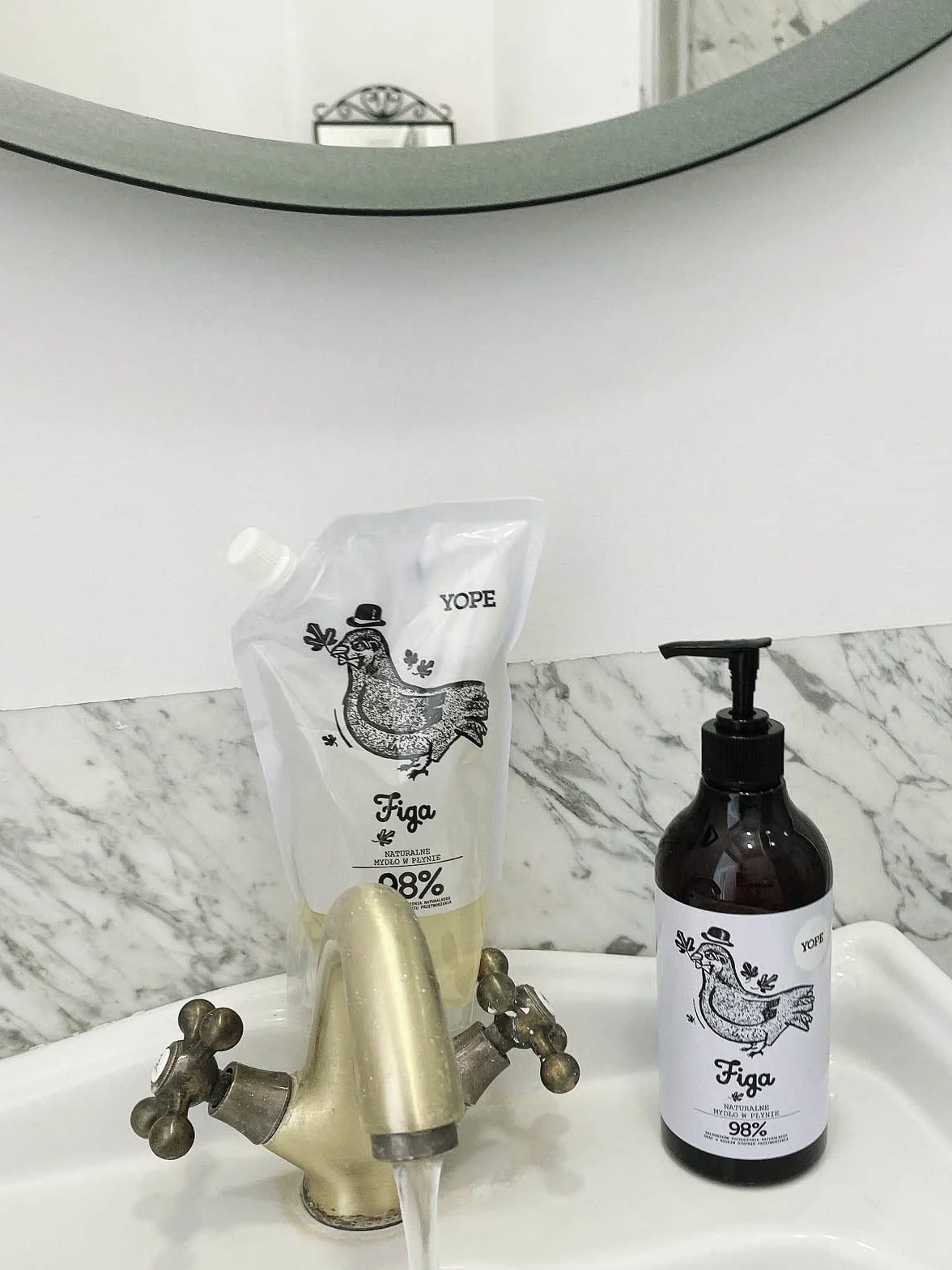 YOPE ŁADOWANIE MYDŁO DO RĄK | NAWILŻAJĄCY | ALOE |98% SKŁADNIKI NATURALNEGO POCHODZENIA | WEGAŃSKI | AROMA HIGUERA | 500ml