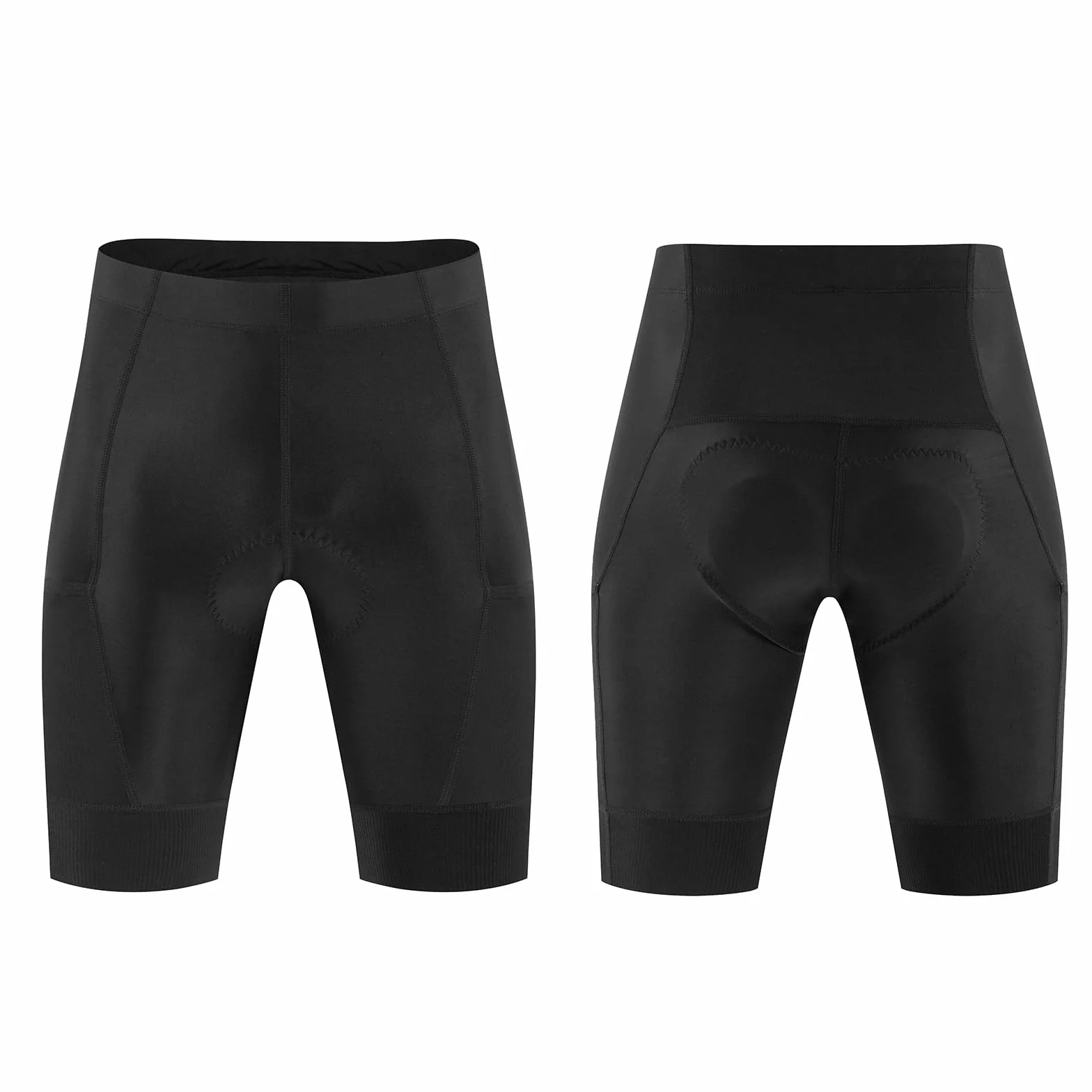 NuCamper Męskie 4D Spodenki Rowerowe Wkładką Żelową, Padded For Cycling, Oddychającą, Elastyczne, Szybkoschnące, Antypoślizgową Nogawką, Kolarstwo Górskie, Rower Sportowy, Na Świeżym Powietrzu