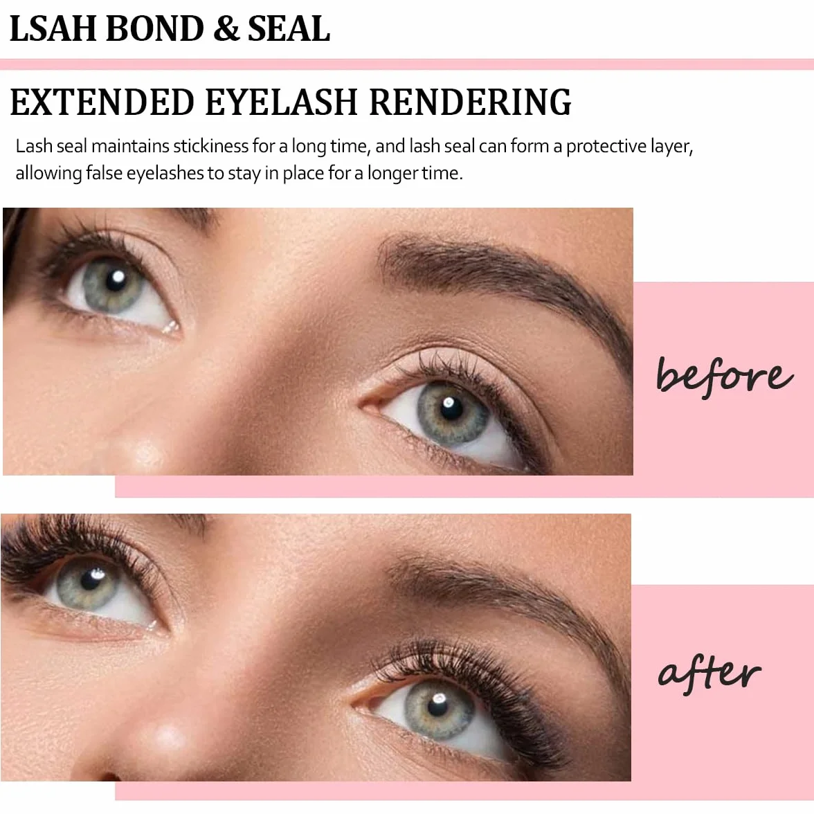 2 x klej do rzęs Lash Bond i Seal Kit DIY Lash Extension z wodoodpornym klejem klastrowym 72h i uszczelnieniem sztucznych rzęs w domu