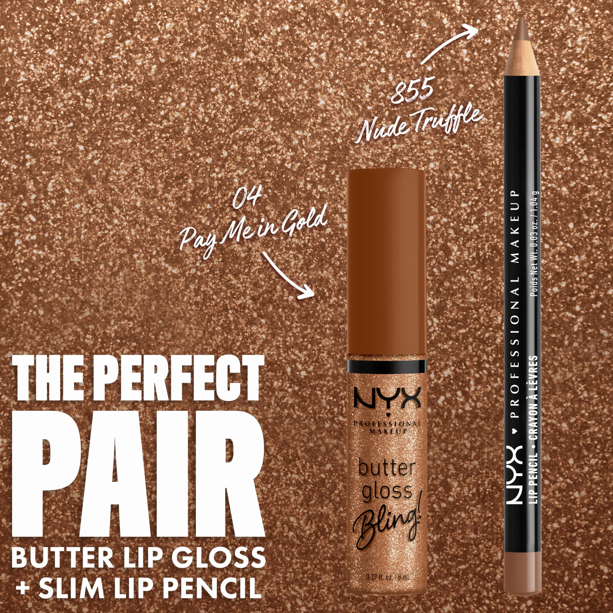 NYX Professional Makeup - Slim Lip Pencil - Kredka do ust - Cienka i ostra - Kremowa formuła - Długotrwała - Nude Truffle