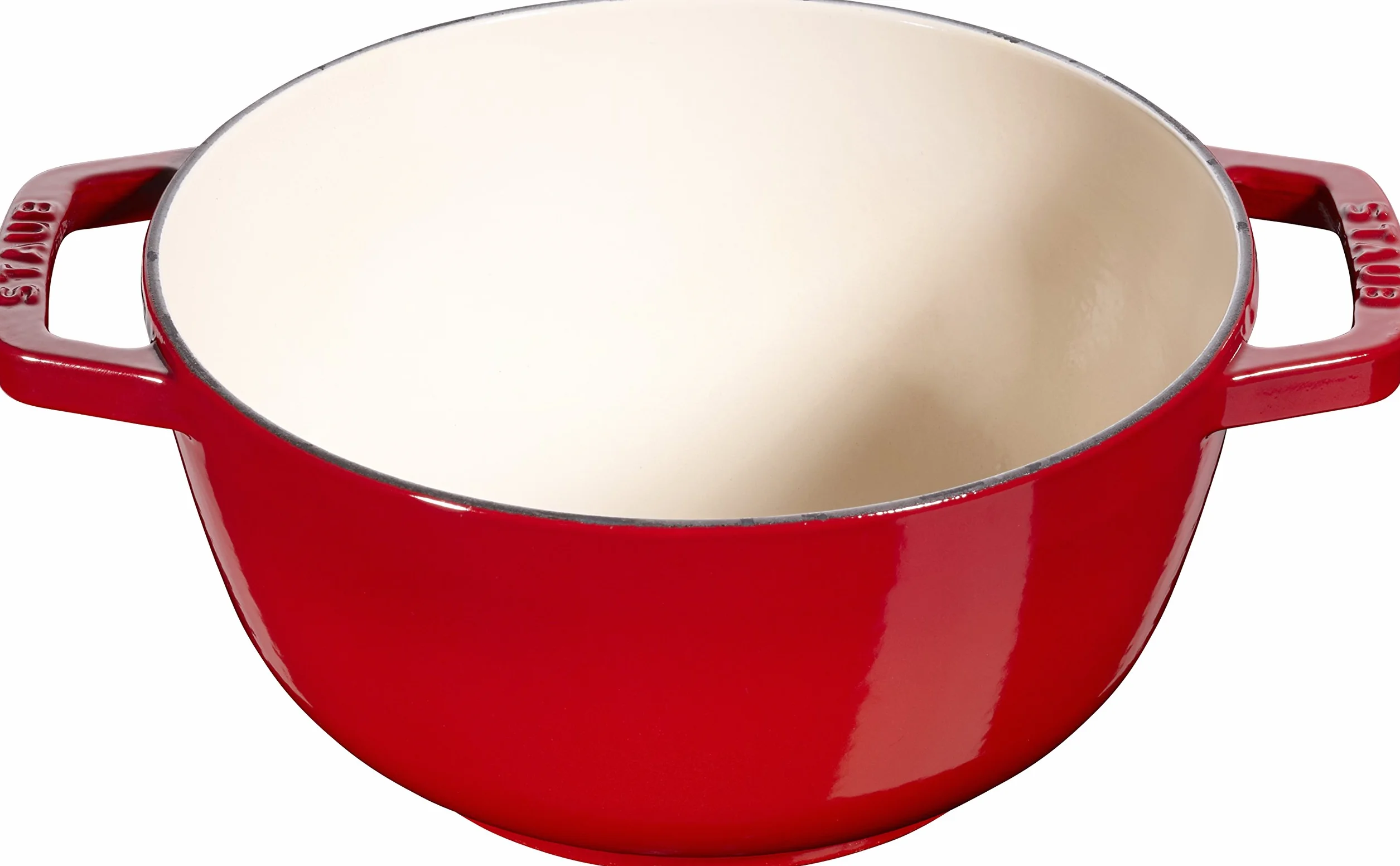 Zestaw do Fondue STAUB z 6 Widelcami, żeliwo, okrągły, 18 cm, 1,6 l, nadaje się do fondue serowego, czekoladowego i mięsnego, wyprodukowano we Francji, wiśniowo-czerwony