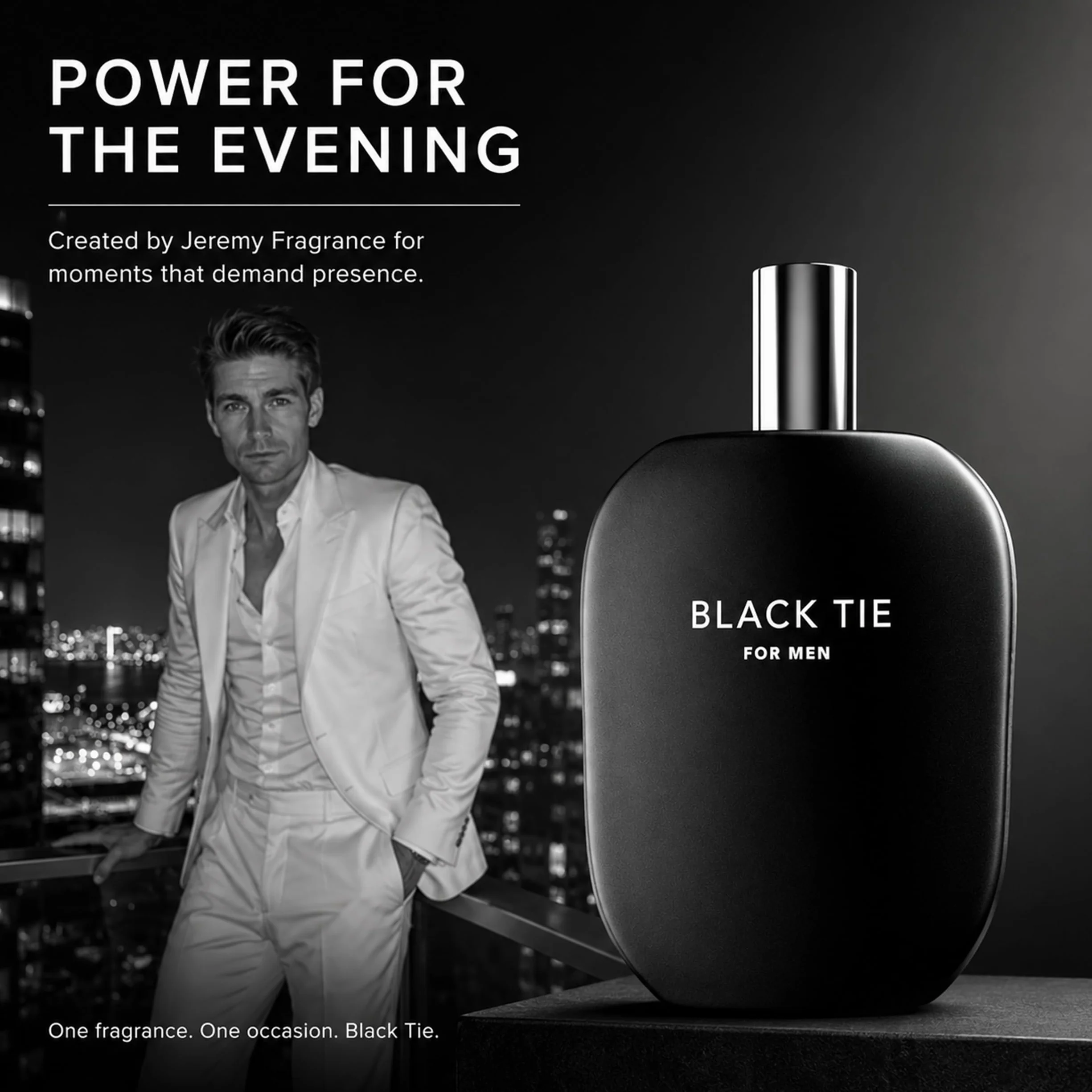 Fragrance One Jeremy Fragrance Black TIE for Men woda perfumowana 100 ml