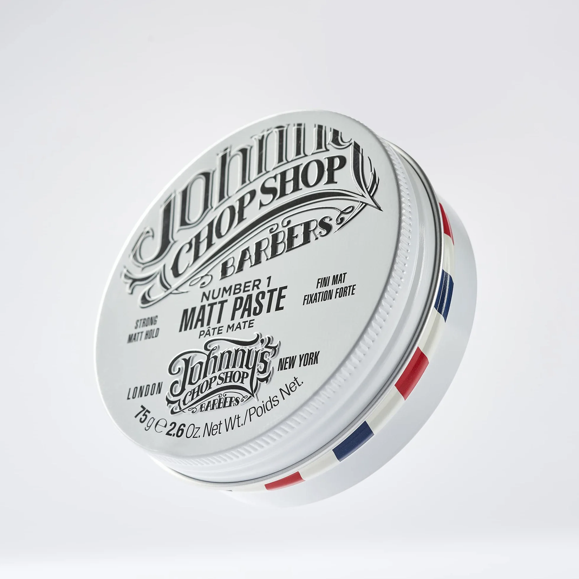 Johnny's Chop Shop - Nie 1 matowa pasta w puszce, mocne trzymanie, naturalne wykończenie (75 g)