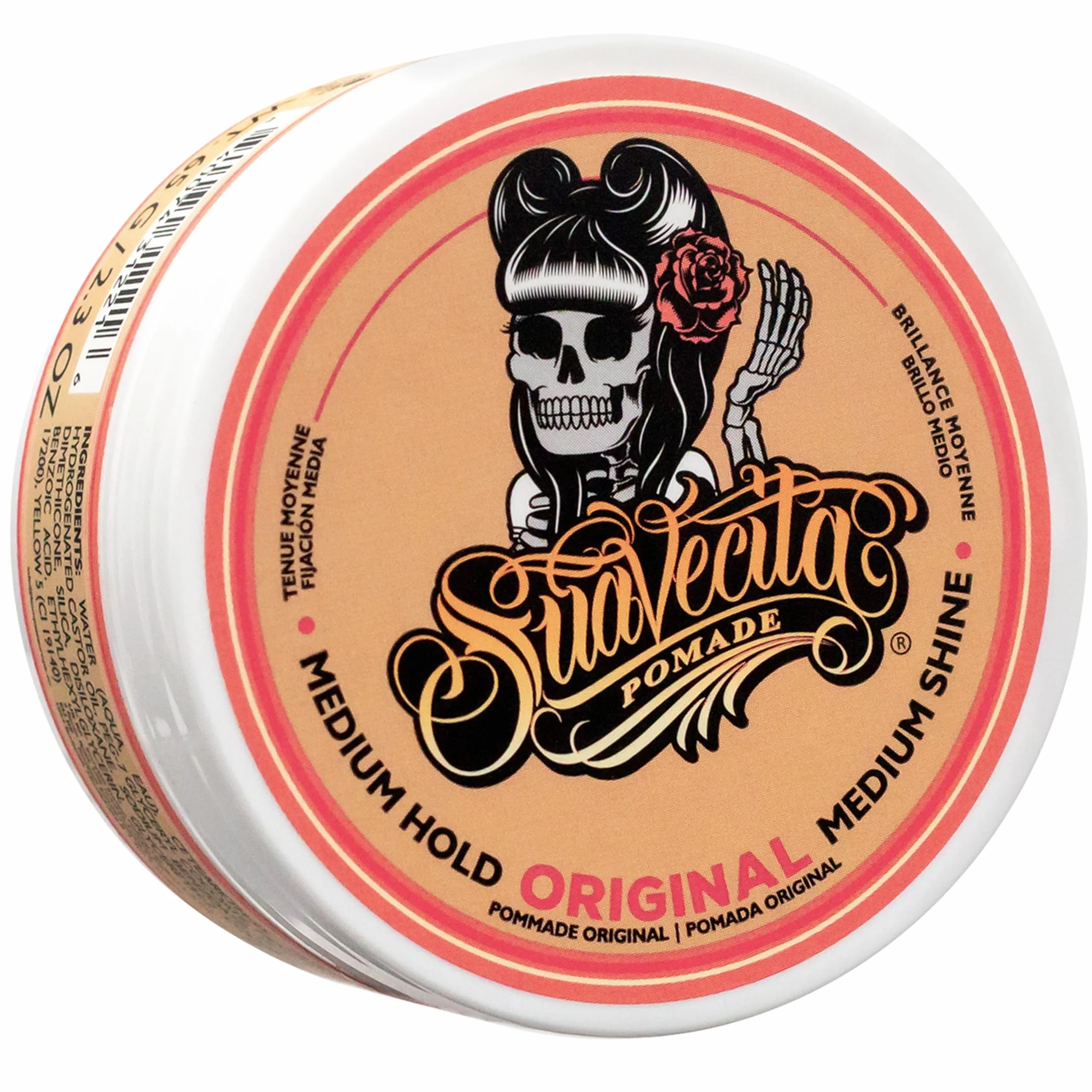Suavecita Hair Pomade For Women Water Based, Medium Firm Hold Female Pomade 4oz/113g