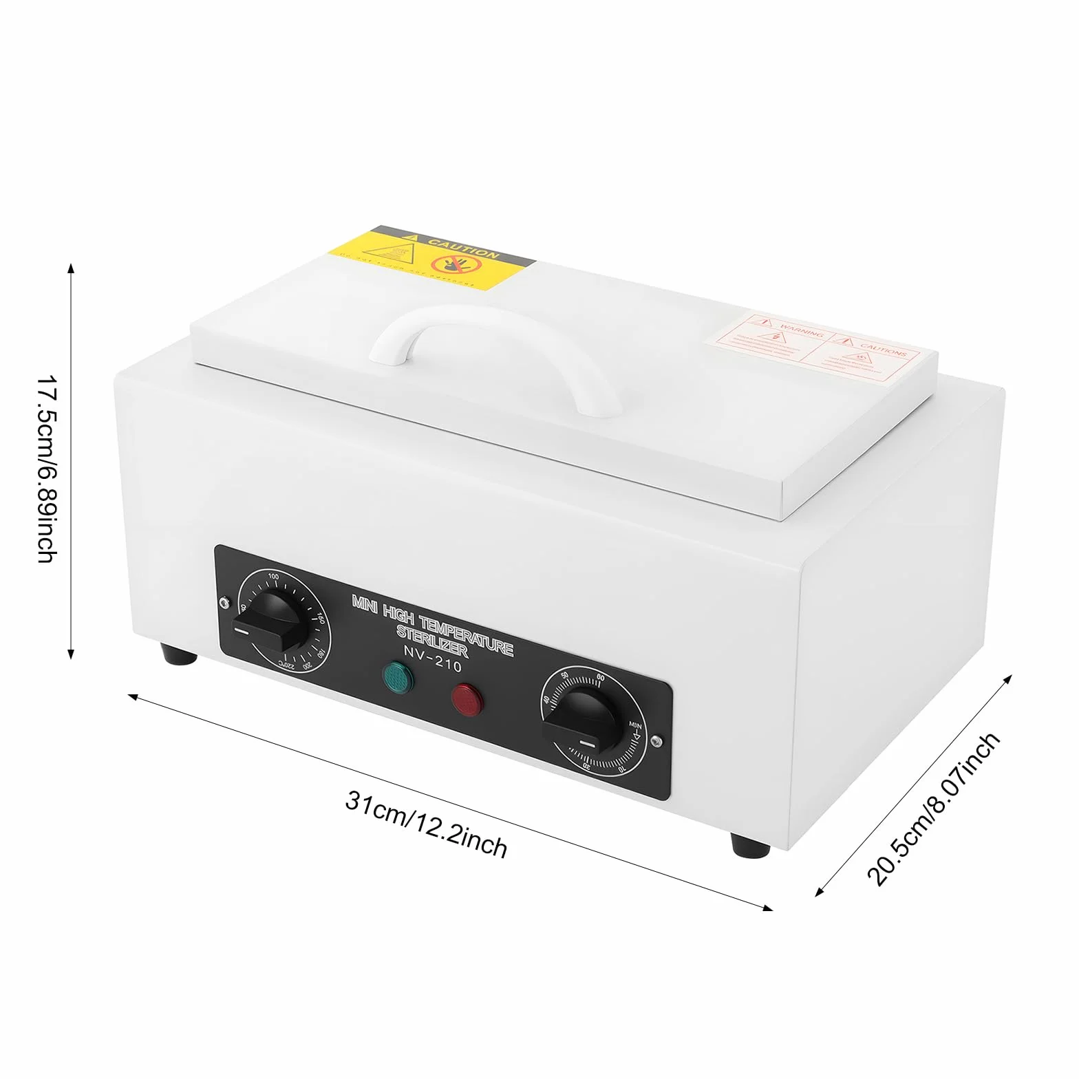 Sterylizator gorącego powietrza 300W 220℃ z timerem do narzędzi paznokci