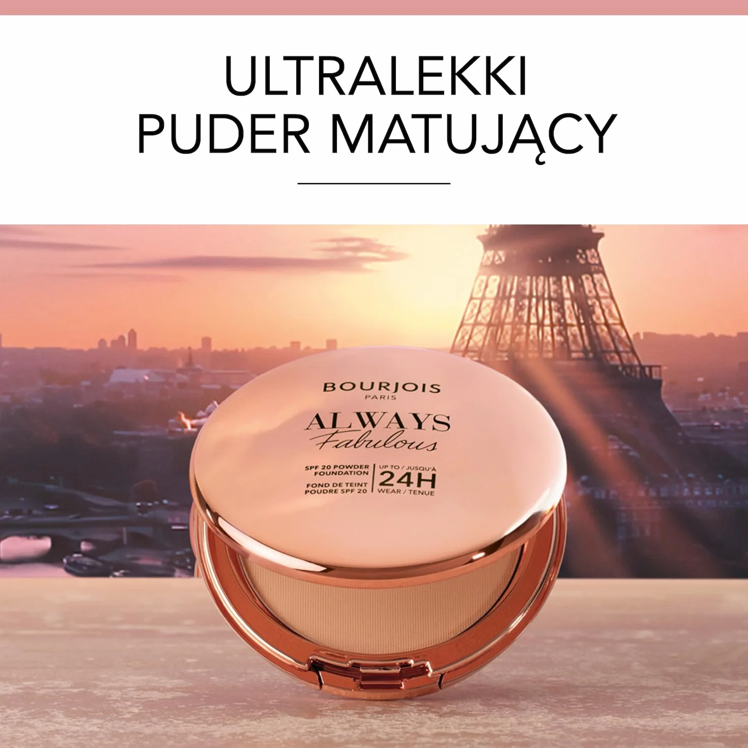 Bourjois Always Fabulous matujący puder z filtrem SPF20 nr 125 Ivory, 7g