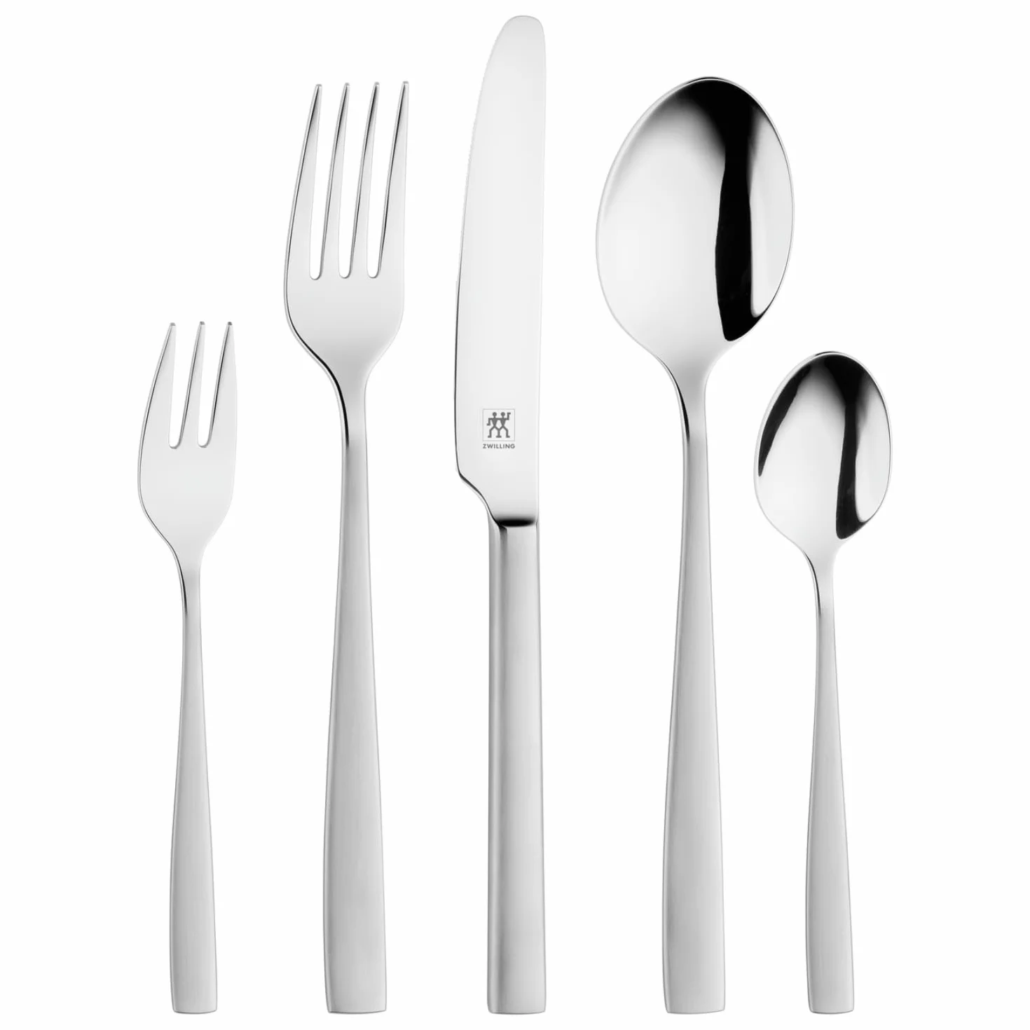 ZWILLING Zestaw 30 sztućców stołowych, dla 6 osób, wysokiej jakości stal nierdzewna 18/10, matowa/polerowana, seria Roseland