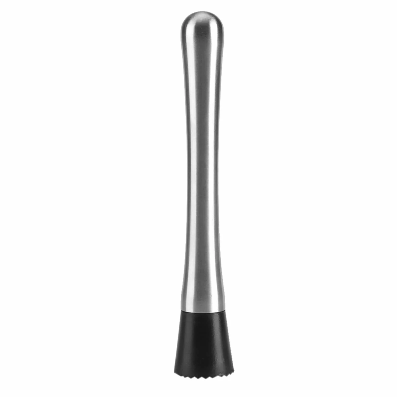 Mieszadło do Koktajli ze Stali Nierdzewnej Bar ze Stali Nierdzewnej Stick Masher Mikser do Owoców do Zestawu Koktajli Zestaw Narzędzi Barowych Narzędzie Barmańskie Srebrny