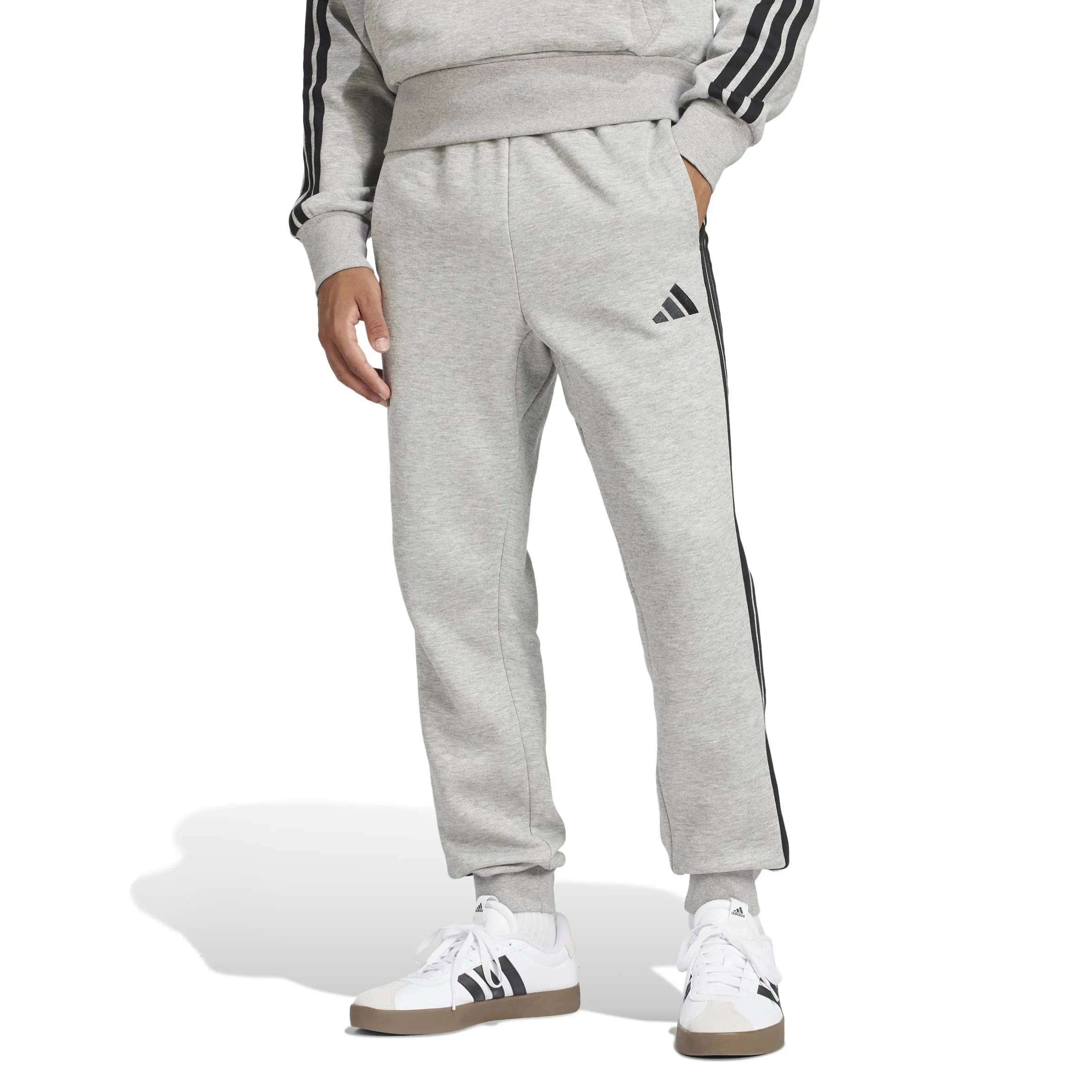 adidas Essential Three Stripes Fleece Pant - Spodnie golfowe Mężczyźni