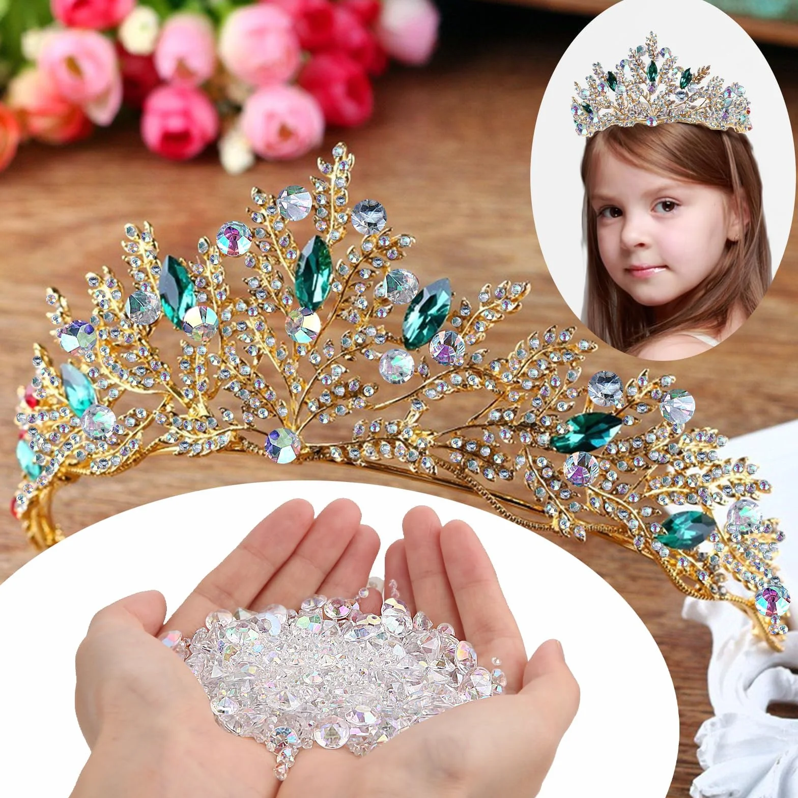 Mbsomnus 5000 sztuk diamentów dekoracyjnych, przezroczyste kamienie dekoracyjne do posypywania, diamenty ślubne, kryształy dekoracyjne do posypywania, błyszczące brilanty, kamienie dekoracyjne na