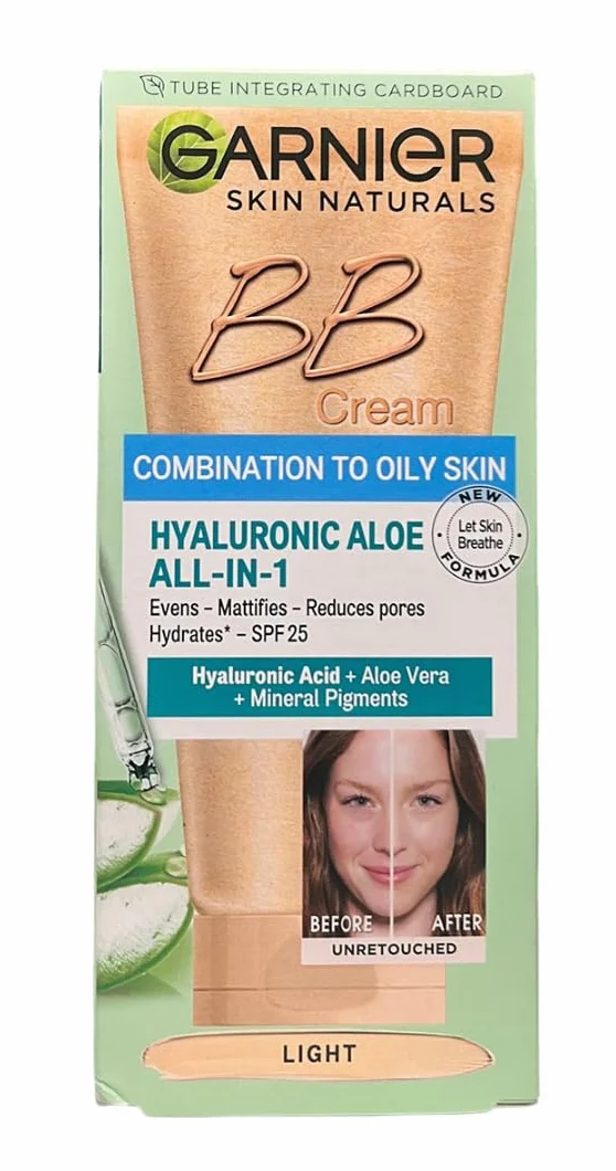Garnier Skin Naturals All-in-1 BB Light Cream Combination to Oily Hyaluronic Aloe 50 ml