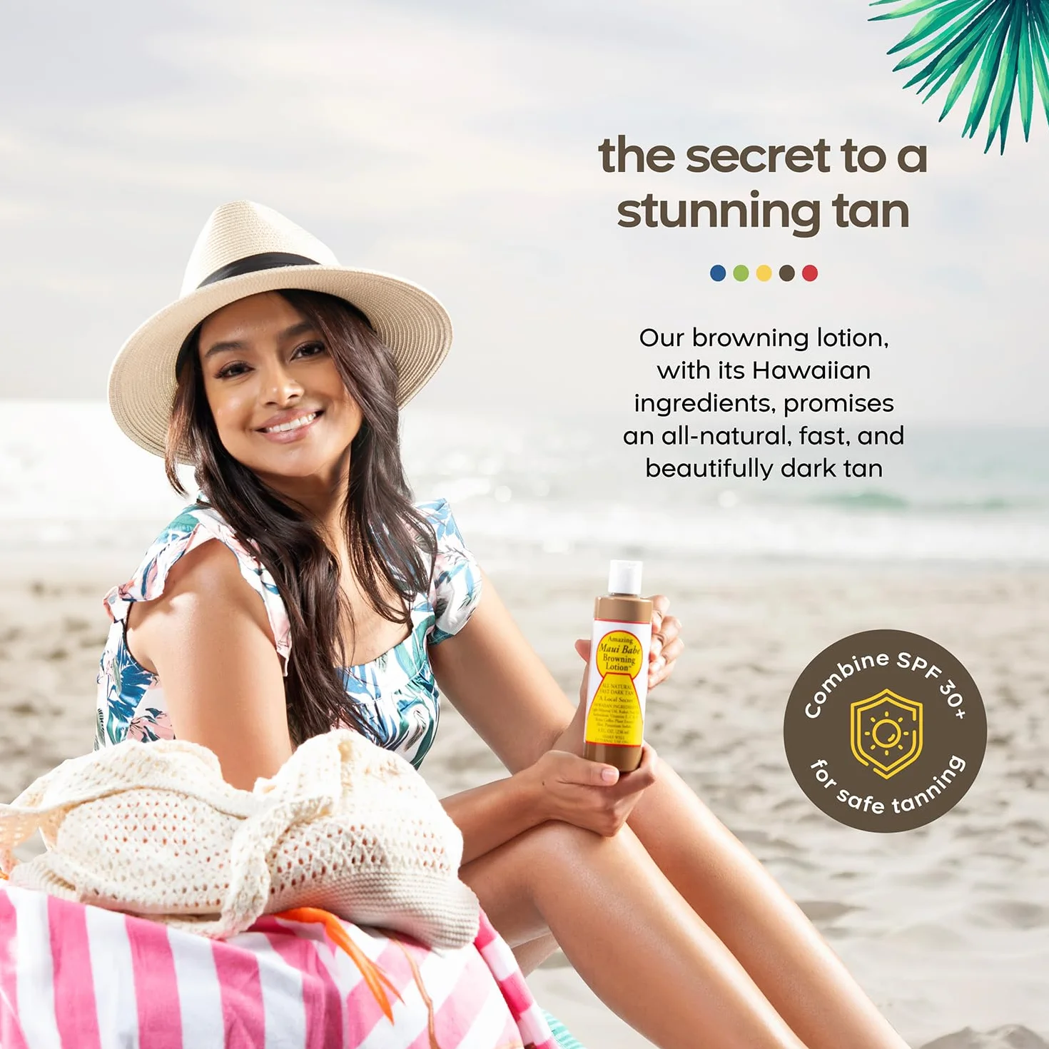 Balsam do brwi - All Natural Fast Dark Tan 8 fl.oz by Maui Babe by Maui Babe