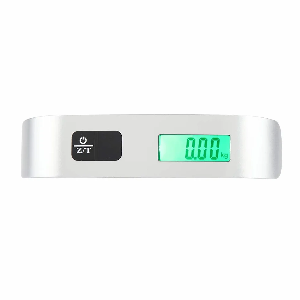 Waga bagażowa cyfrowa, przenośna waga do podróży 50 kg z ekranem LCD i podświetleniem dla kontroli wagi przed wyjazdem