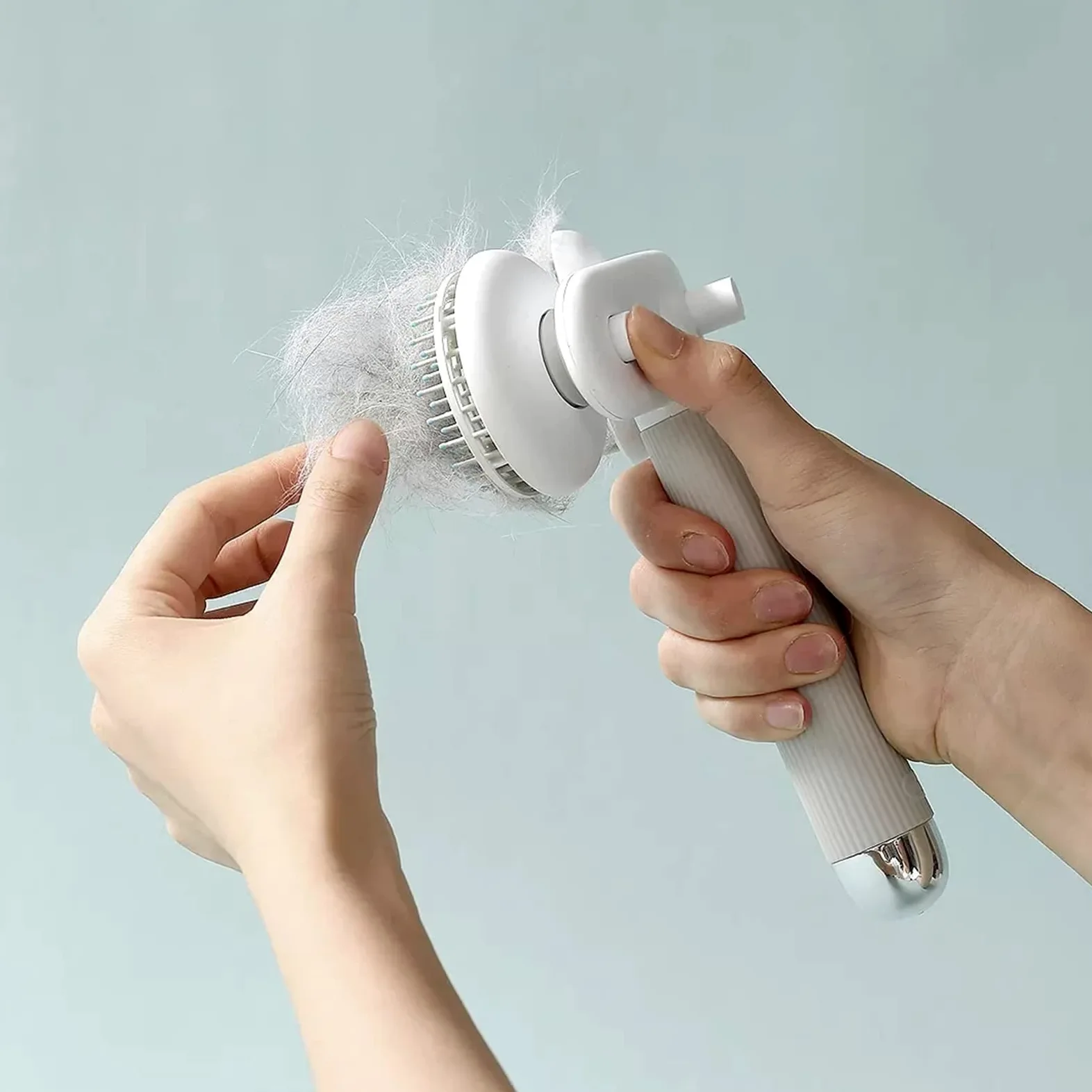 DieffematicSZ Grzebień Electric Hair Removal Comb Hair Brush Hair Removal Cleaning Brush