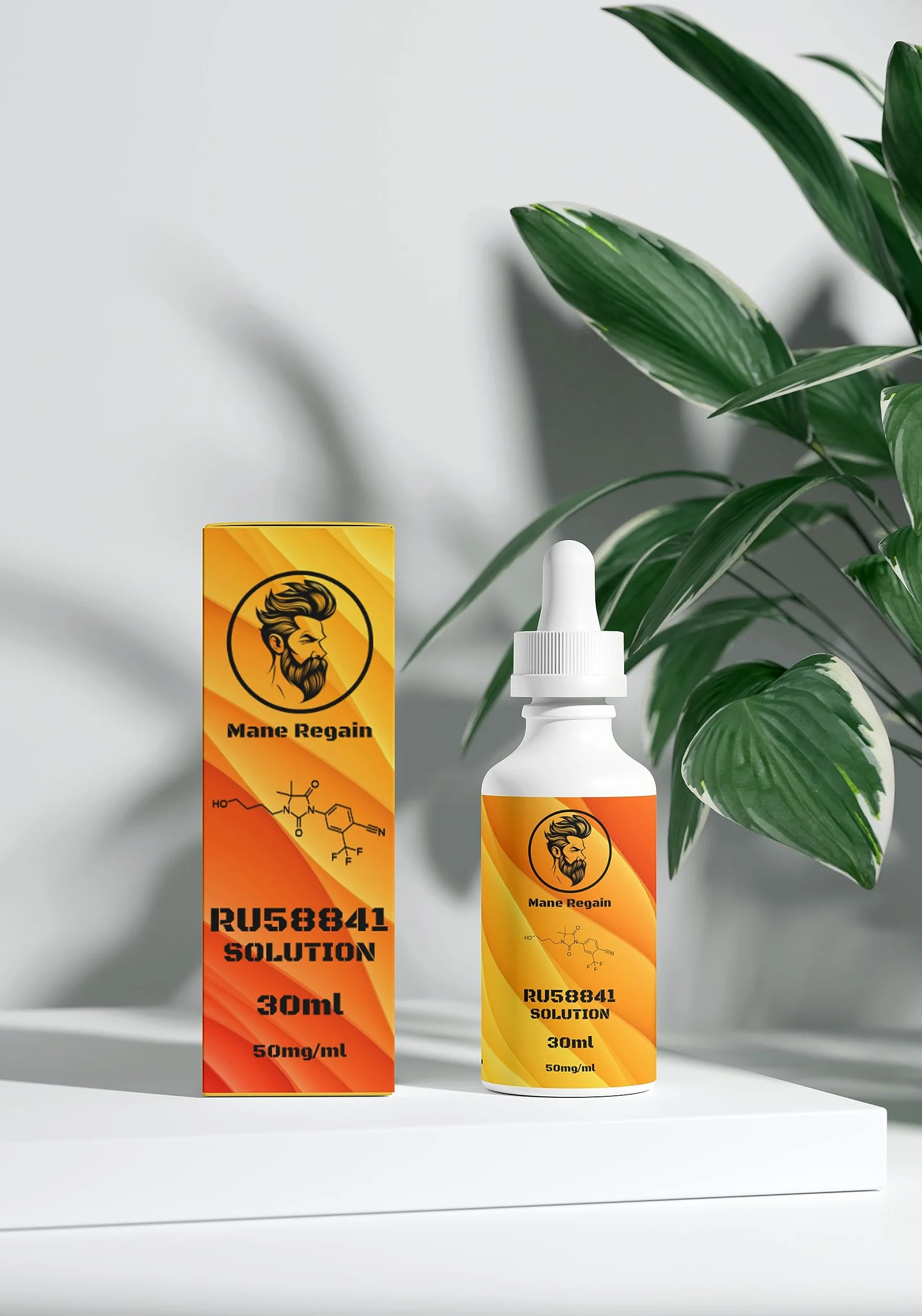 RU58841 5% roztwór (50 mg/ml) - DHT Blocker - Zaawansowane leczenie wypadania włosów - Antyandrogenowy tonik do włosów - Wspomaga porost włosów i zapobiega