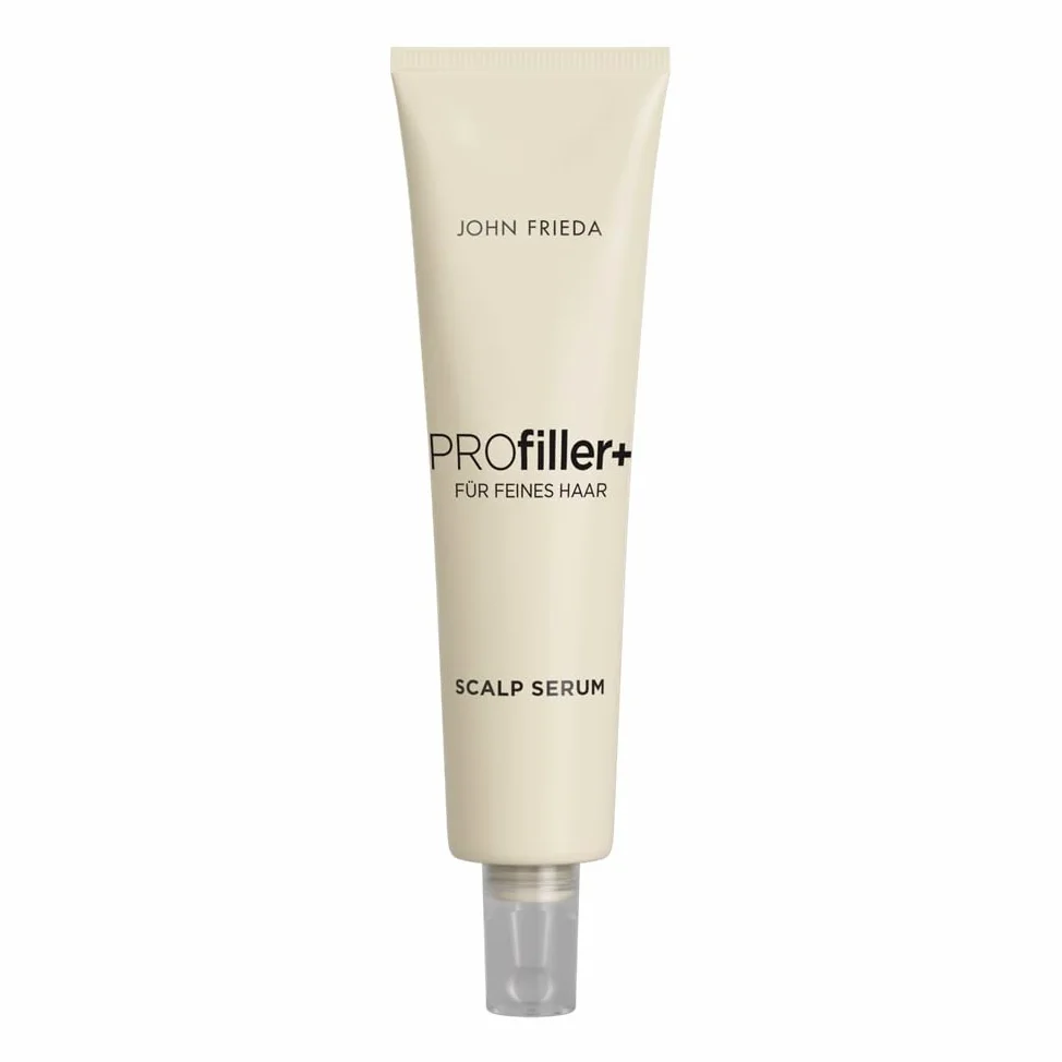 John Frieda PROfiller+ serum – porost włosów w przypadku dziedzicznego wypadania włosów – zawartość: 50 ml – do włosów cienkich – bez alkoholu – bezpieczne dla koloru – nienatłuszczające