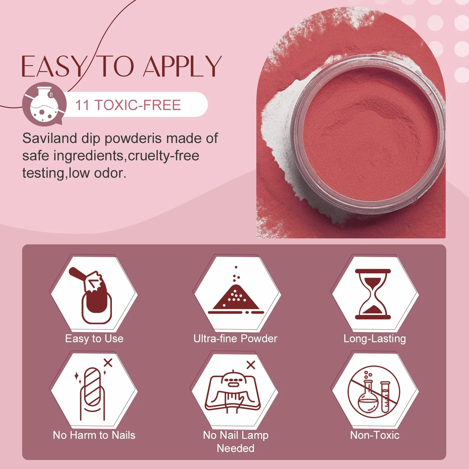 Saviland 29-częściowy zestaw do malowania paznokci Dip Powder – 20 kolorów, przezroczysty, biały, nudes, zestaw do nakładania pudru z podkładką i aktywatorem lakieru wierzchniego do stylizacji paznokci
