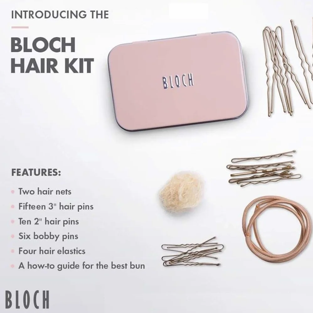 Bloch Zestaw do włosów dla dorosłych, unisex, brązowy, 1 sztuka (1 szt.)