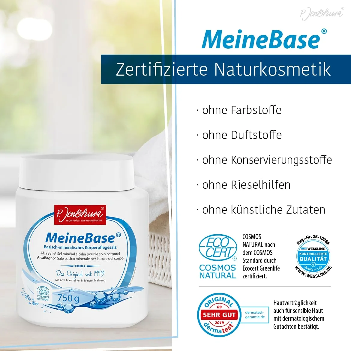 P. Jentschura Meinebase Sól do Kąpieli, 2.75 kg