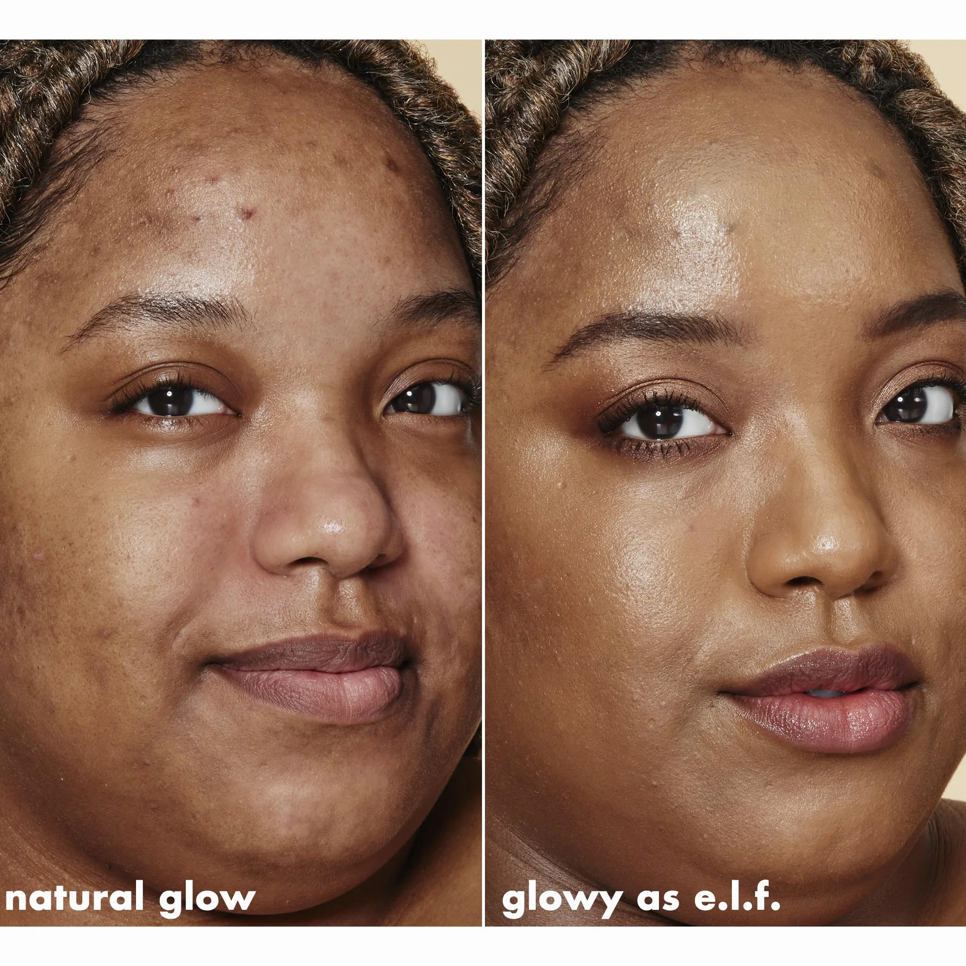 e.l.f. Cosmetics Halo Glow Liquid Filter, rozświetlający płyn dla promiennej cery, zaparzany kwasem hialuronowym, średnio-jasnobrązowy