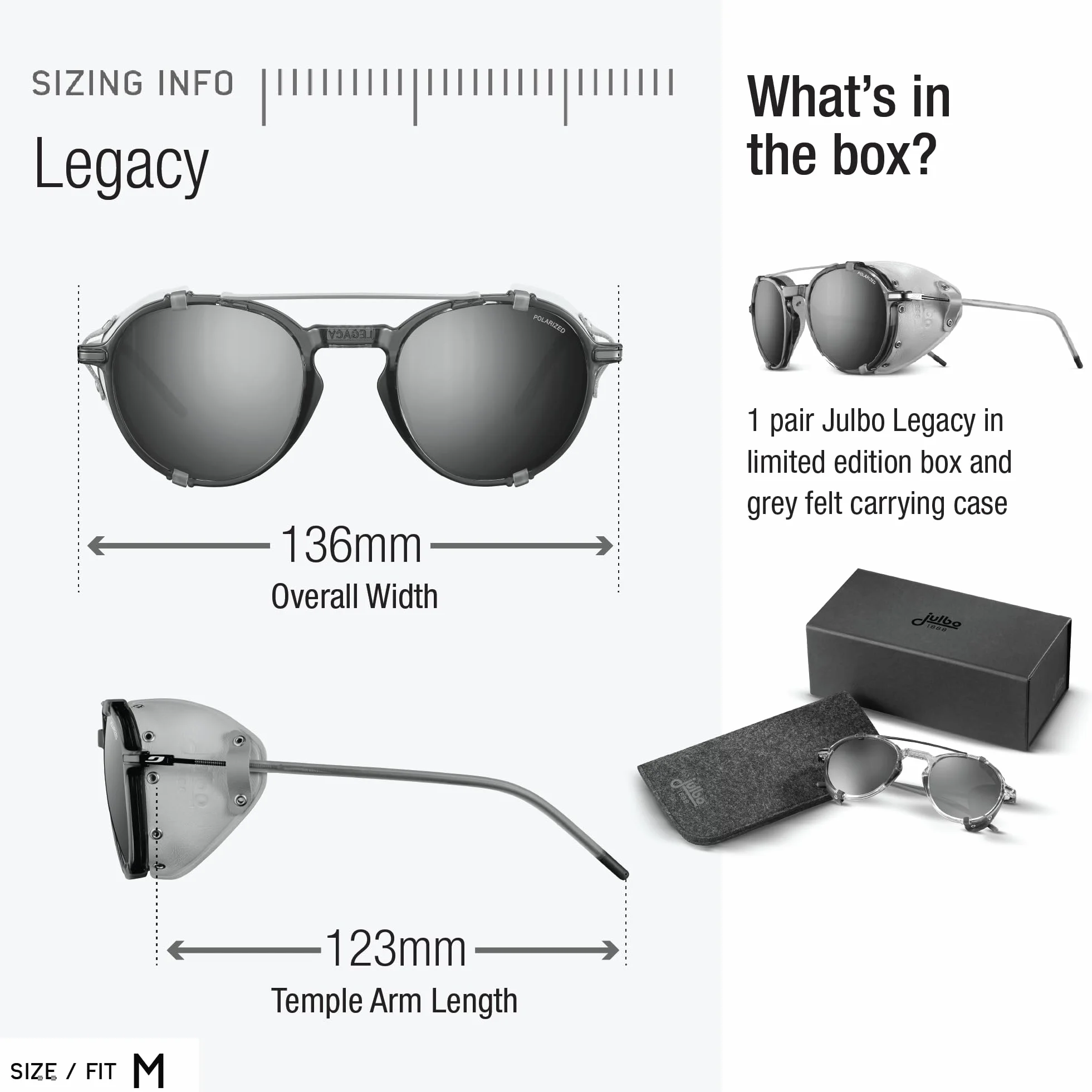 Julbo Legacy Unisex Dorosły Niebieski, L, niebieski, L