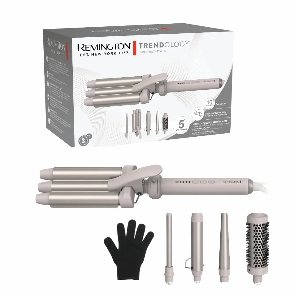 Remington lokówka do włosów 5w1 multistyler CI41MS5 ceramiczne końcówki 13-33mm LED 130-210°C