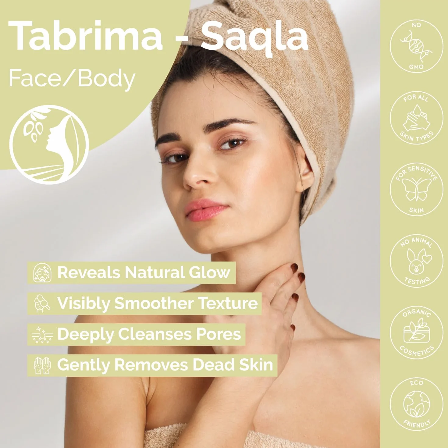 Fatima's Garden Tebrima/Soqla Peeling do Hammam Marokański z Aker Fassi Naturalny Rewitalizujący 500g