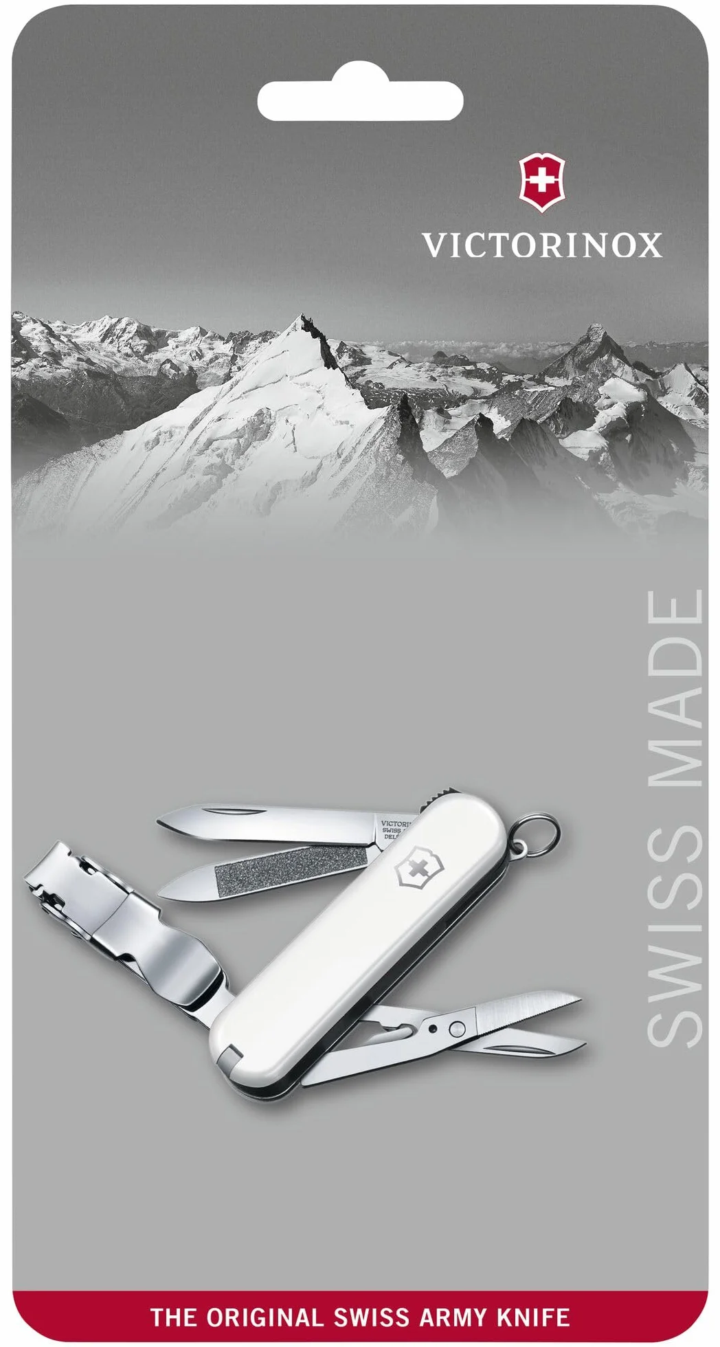 Victorinox Szwajcarski scyzoryk, Nail Clip 580, narzędzie wielofunkcyjne, manicure, pedicure, 8 funkcji, małe ostrze, pilnik do paznokci, czerwony