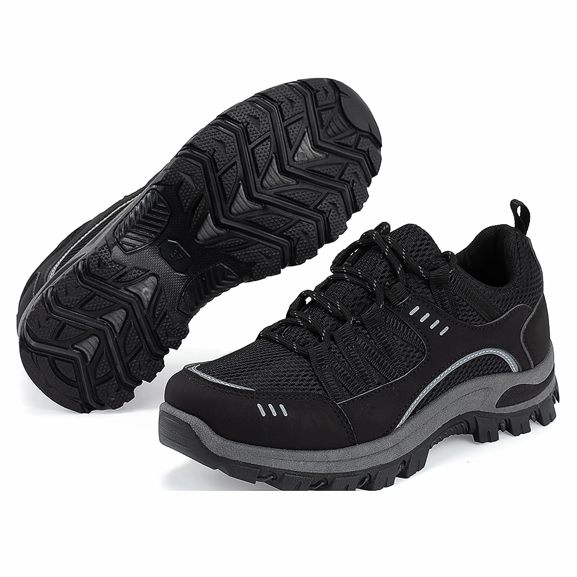 JOMIX Damskie buty trekkingowe, antypoślizgowe buty górskie, oddychające półbuty turystyczne, na kemping, wędrówki