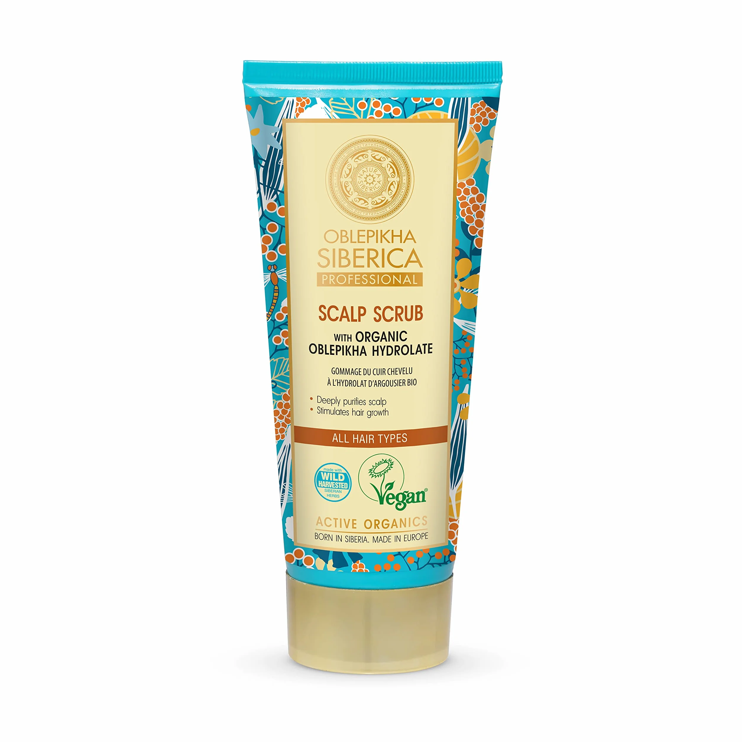 Natura Siberica Oblepikha Siberica peeling oczyszczający do skóry głowy, 200 ml